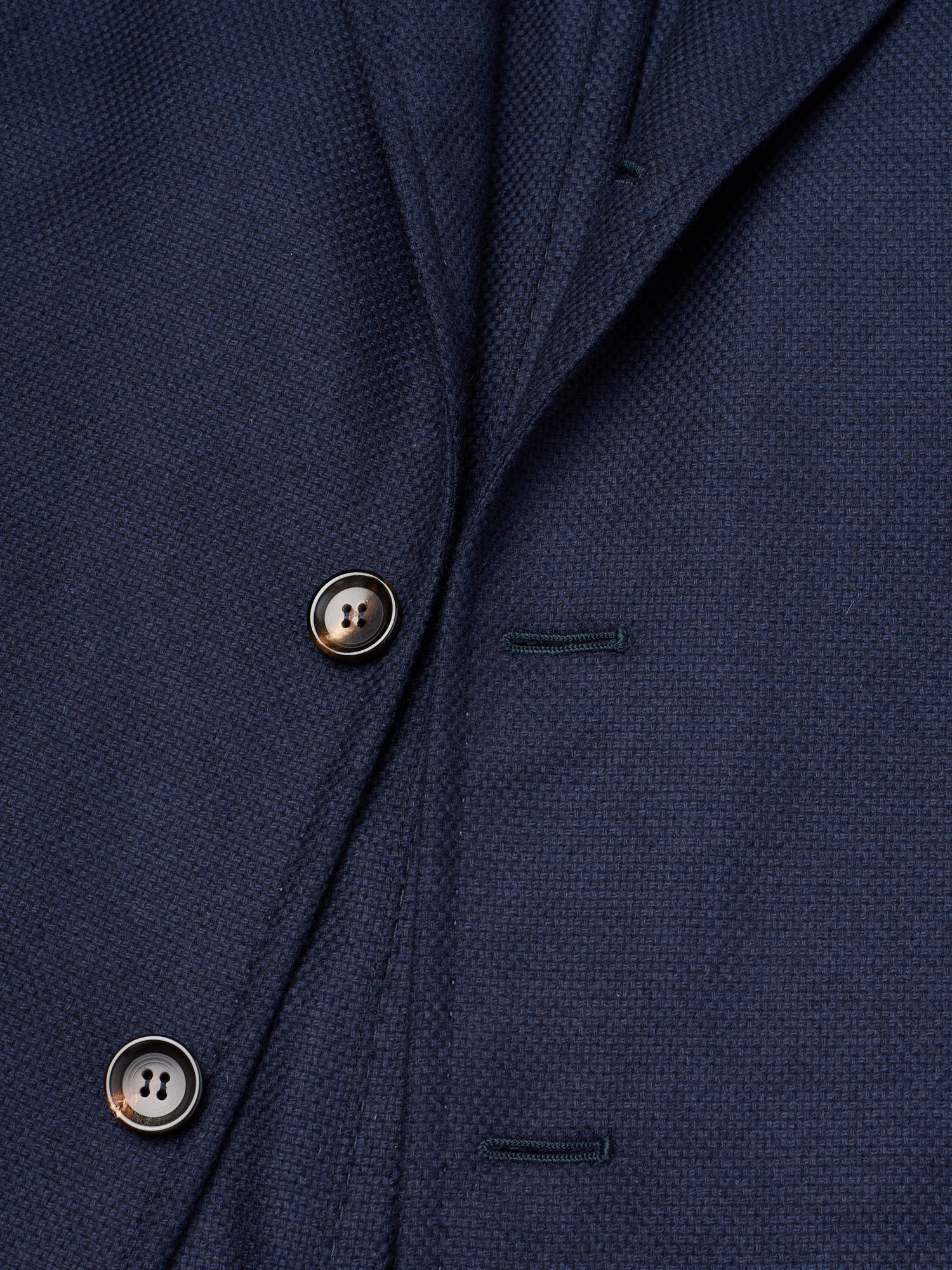 STILE LATINO "Vincenzo" Navy Blue Wool-Cashmere Slim Fit Jacket