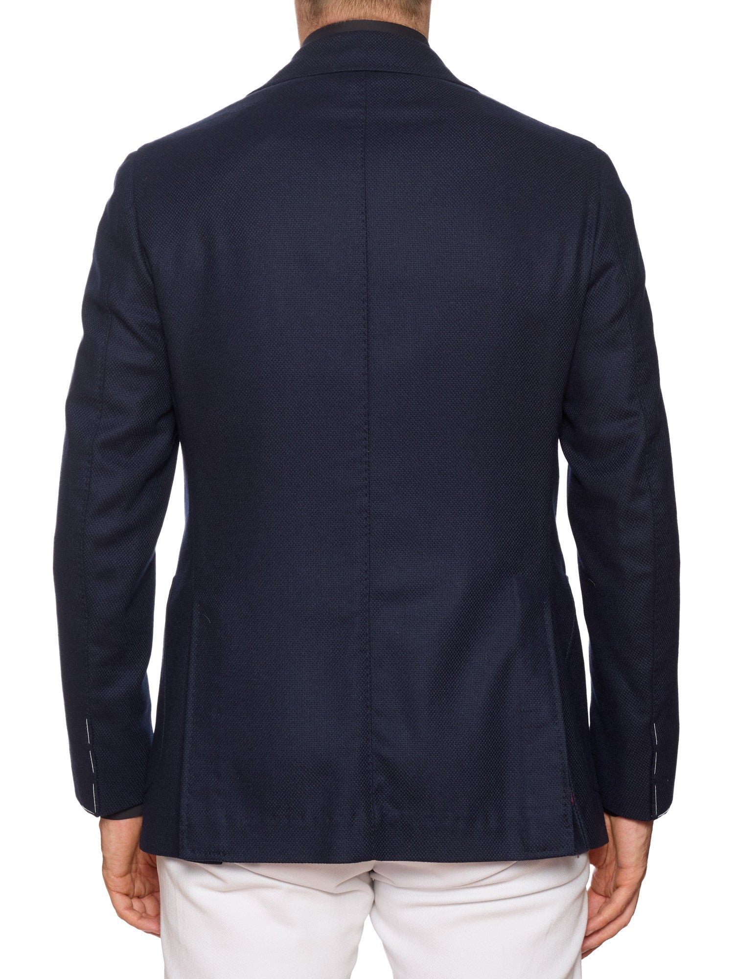 STILE LATINO "Vincenzo" Navy Blue Wool-Cashmere Slim Fit Jacket