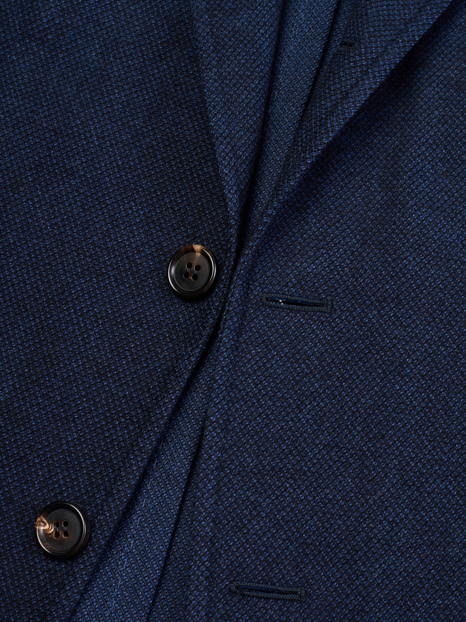 STILE LATINO "Vincenzo" Navy Flannel Cotton Jacket EU 48 US 38 Slim Fit