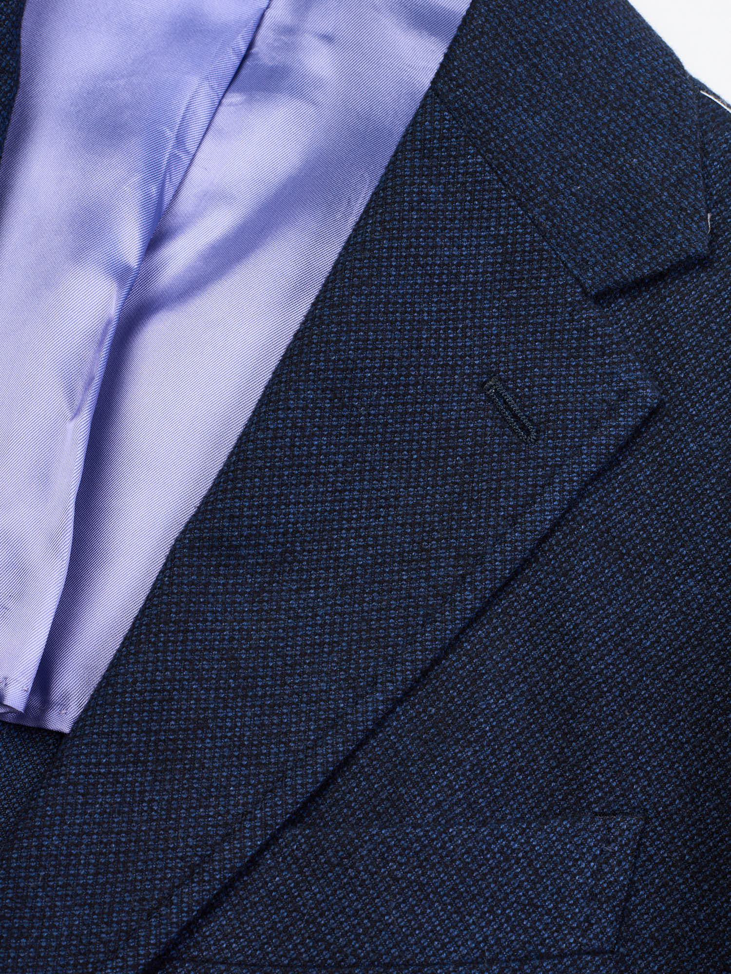 STILE LATINO "Vincenzo" Navy Flannel Cotton Jacket EU 48 US 38 Slim Fit