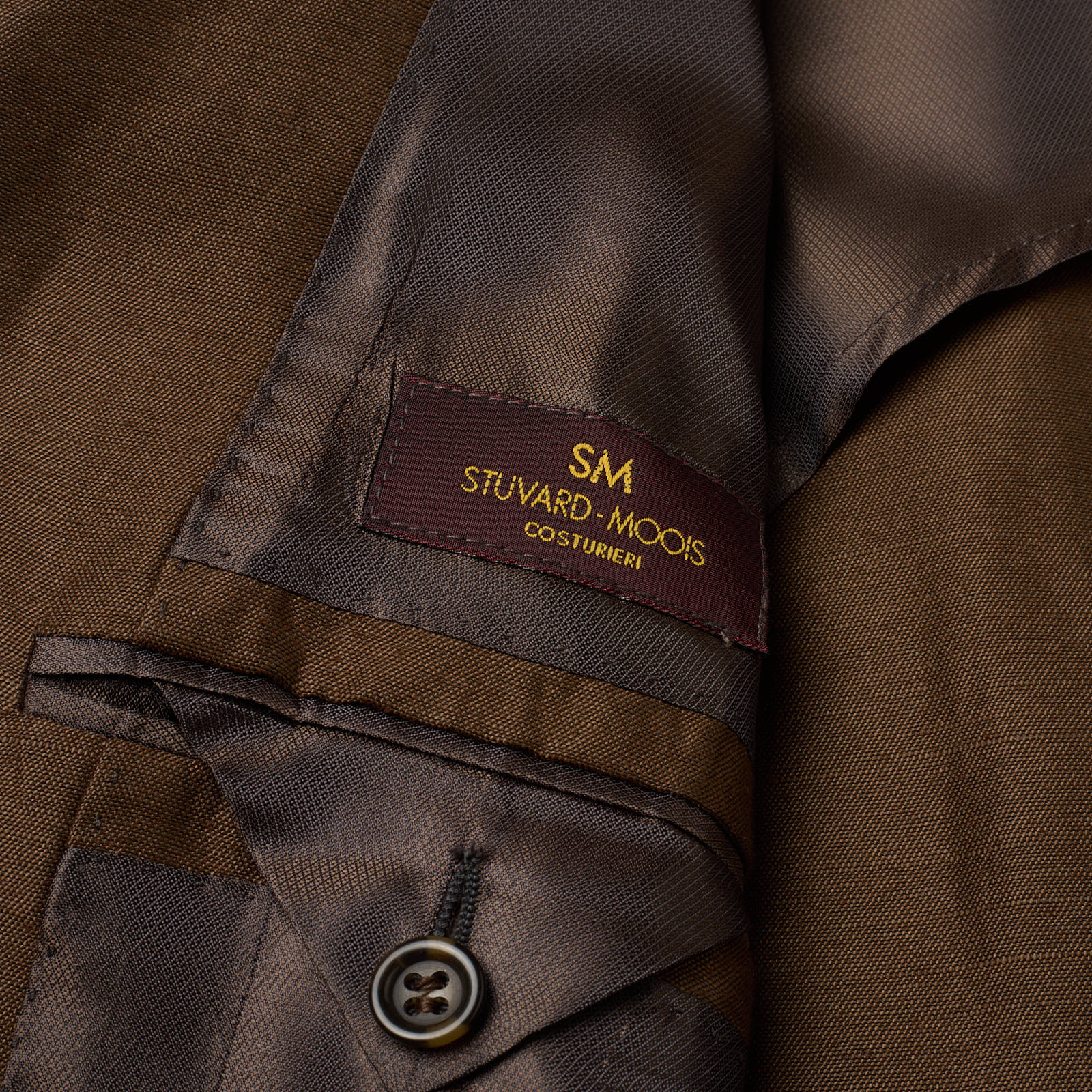STUVARD MOOIS Brown Linen-Silk Jacket EU 56 NEW US 46