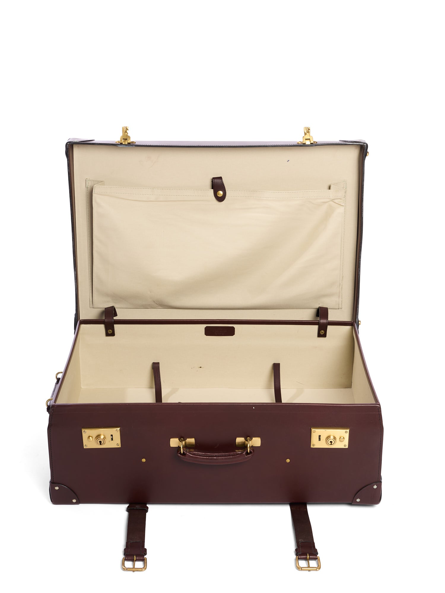 SWAINE "CHESTERFORD" Handmade Bridle Leather Trolly Suitcase 28"