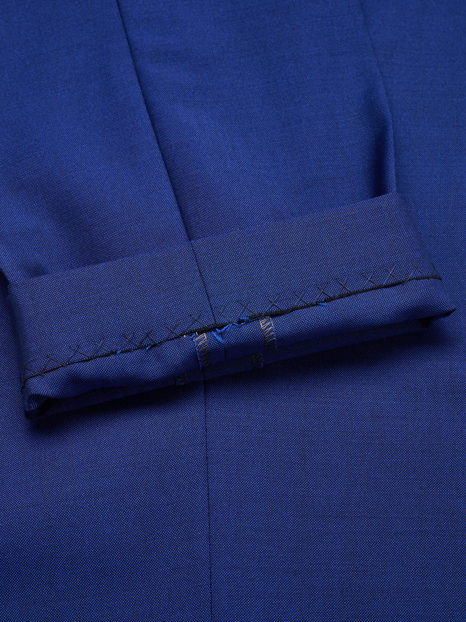 Sartoria CHIAIA Bespoke Handmade Blue Mohair Dress Pants EU 48 US 32