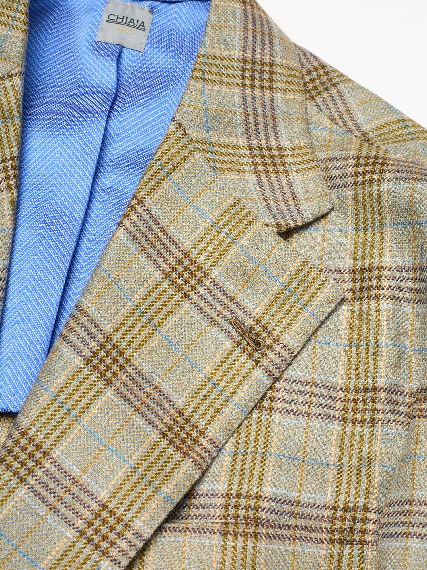 Sartoria CHIAIA Bespoke Handmade Plaid Cashmere Jacket EU 48 NEW US 38