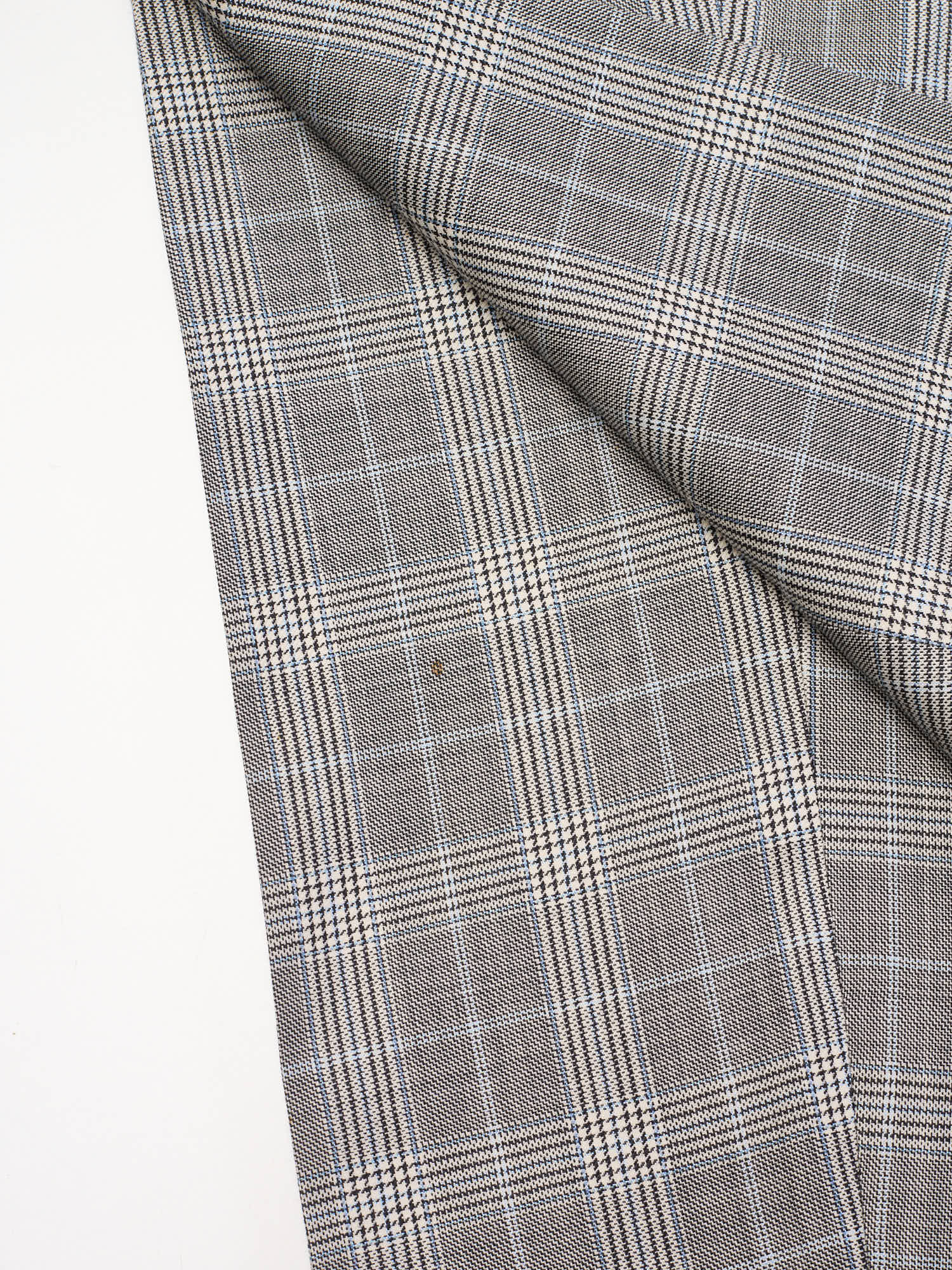 Sartoria CHIAIA Napoli Bespoke Gray Plaid Wool DB Suit EU 46 US 36