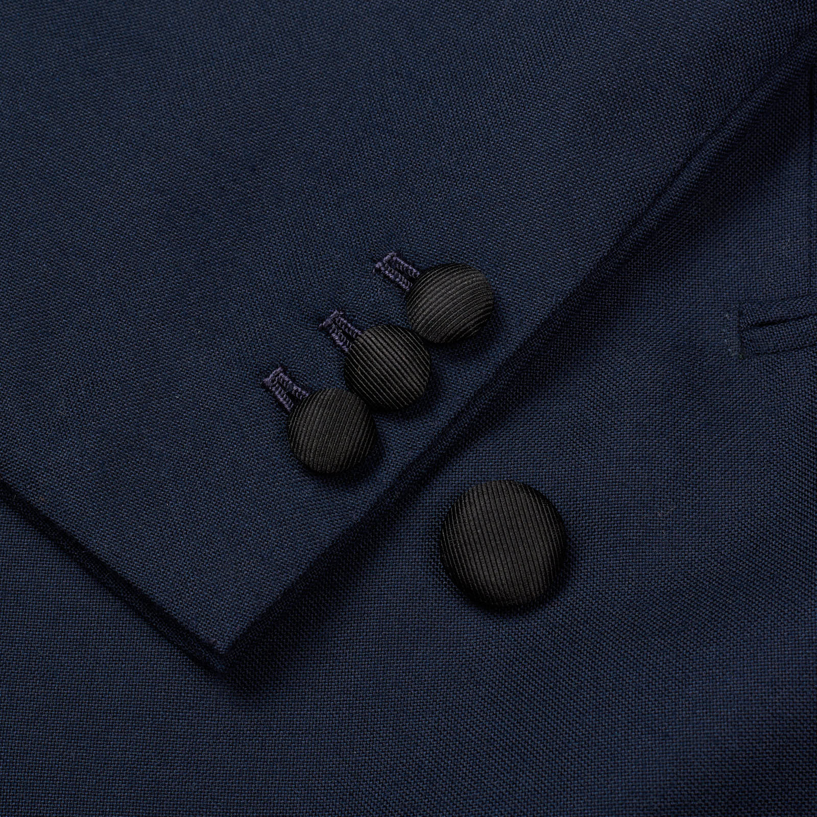 Sartoria CHIAIA Bespoke Handmade Midnight Blue Wool Tuxedo Suit EU 50 NEW US 38-40