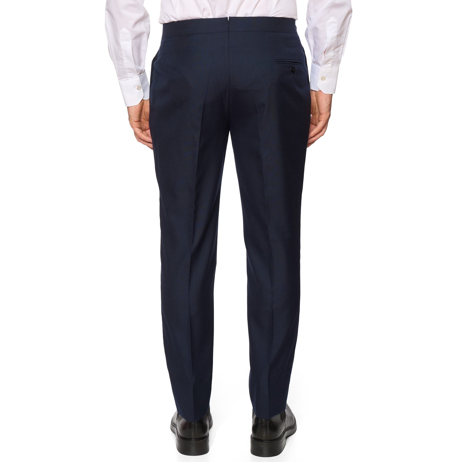 Sartoria CHIAIA Bespoke Handmade Midnight Blue Wool Tuxedo Suit EU 50 NEW US 38-40