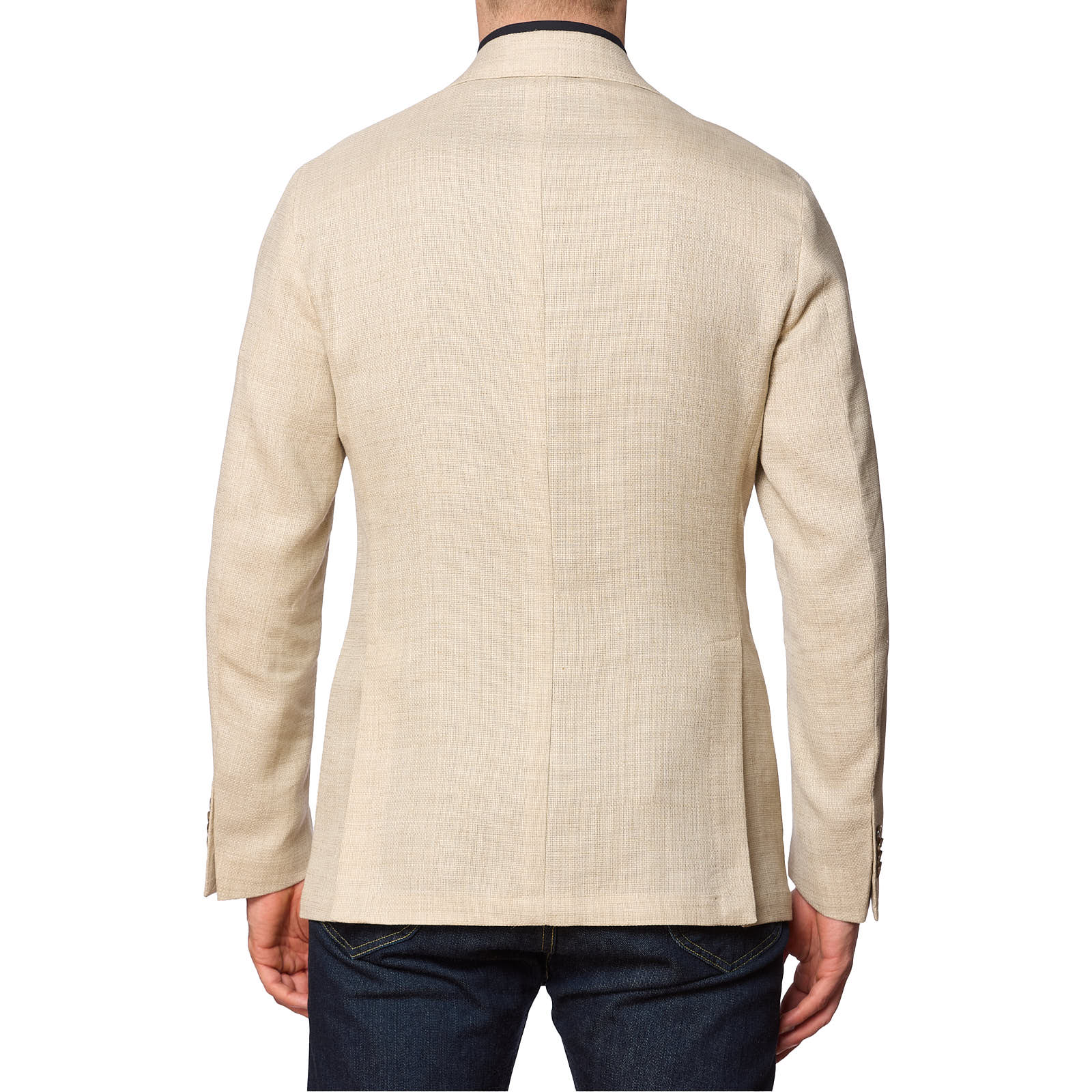 SARTORIA PARTENOPEA Beige Linen Hopsack Jacket NEW Current Model