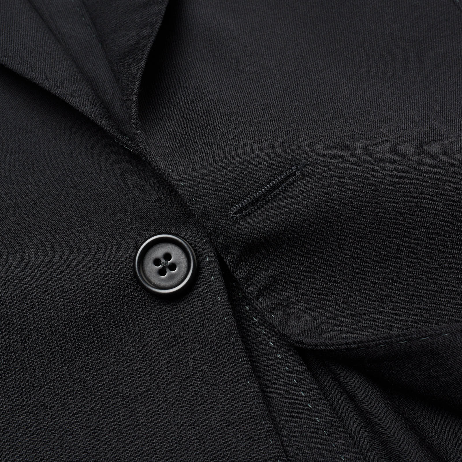 SARTORIA PARTENOPEA Black Super 130's Wool Unlined Suit NEW  Current Model