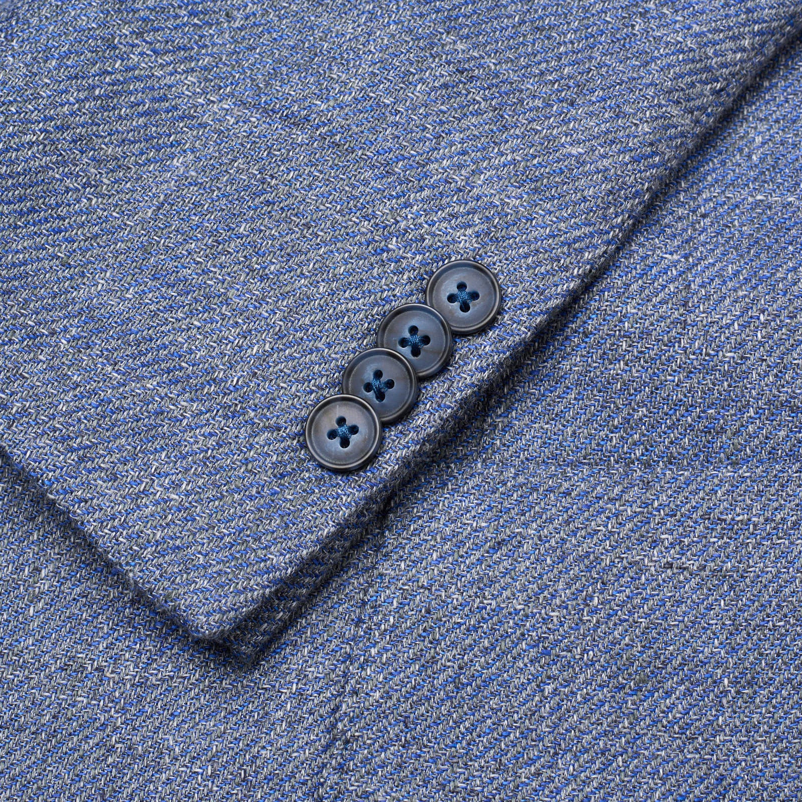 SARTORIA PARTENOPEA Blue Linen-Cotton Unlined Jacket EU 54 NEW US 44 Current Model