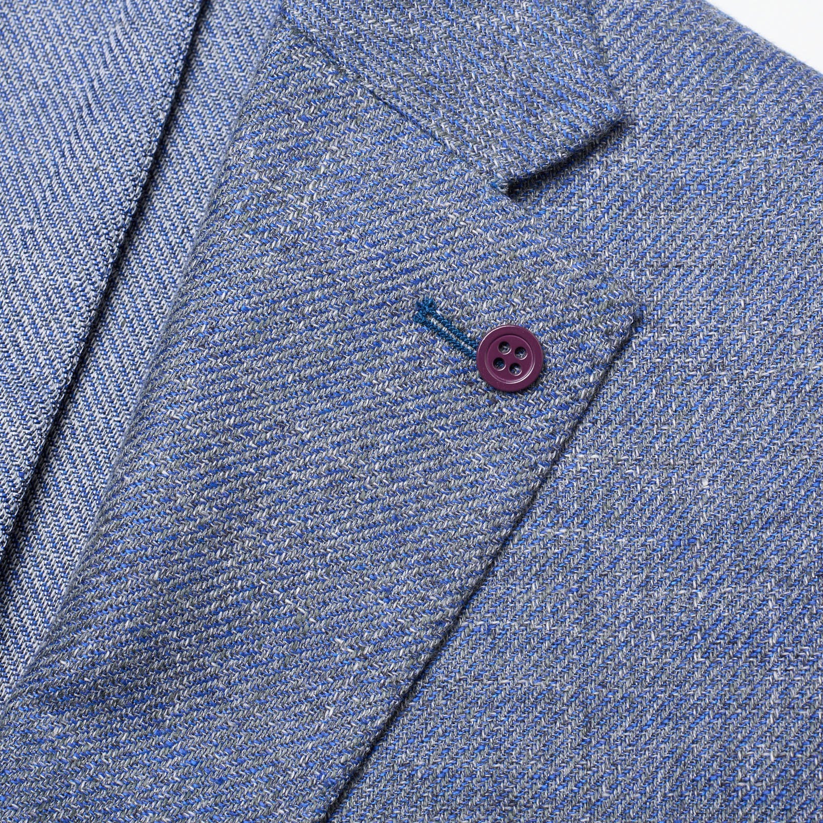 SARTORIA PARTENOPEA Blue Linen-Cotton Unlined Jacket EU 54 NEW US 44 Current Model