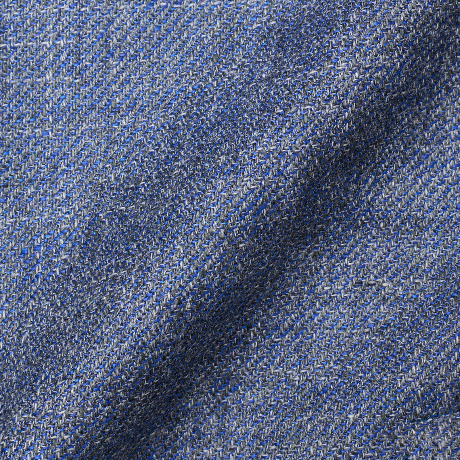 SARTORIA PARTENOPEA Blue Linen-Cotton Unlined Jacket EU 54 NEW US 44 Current Model