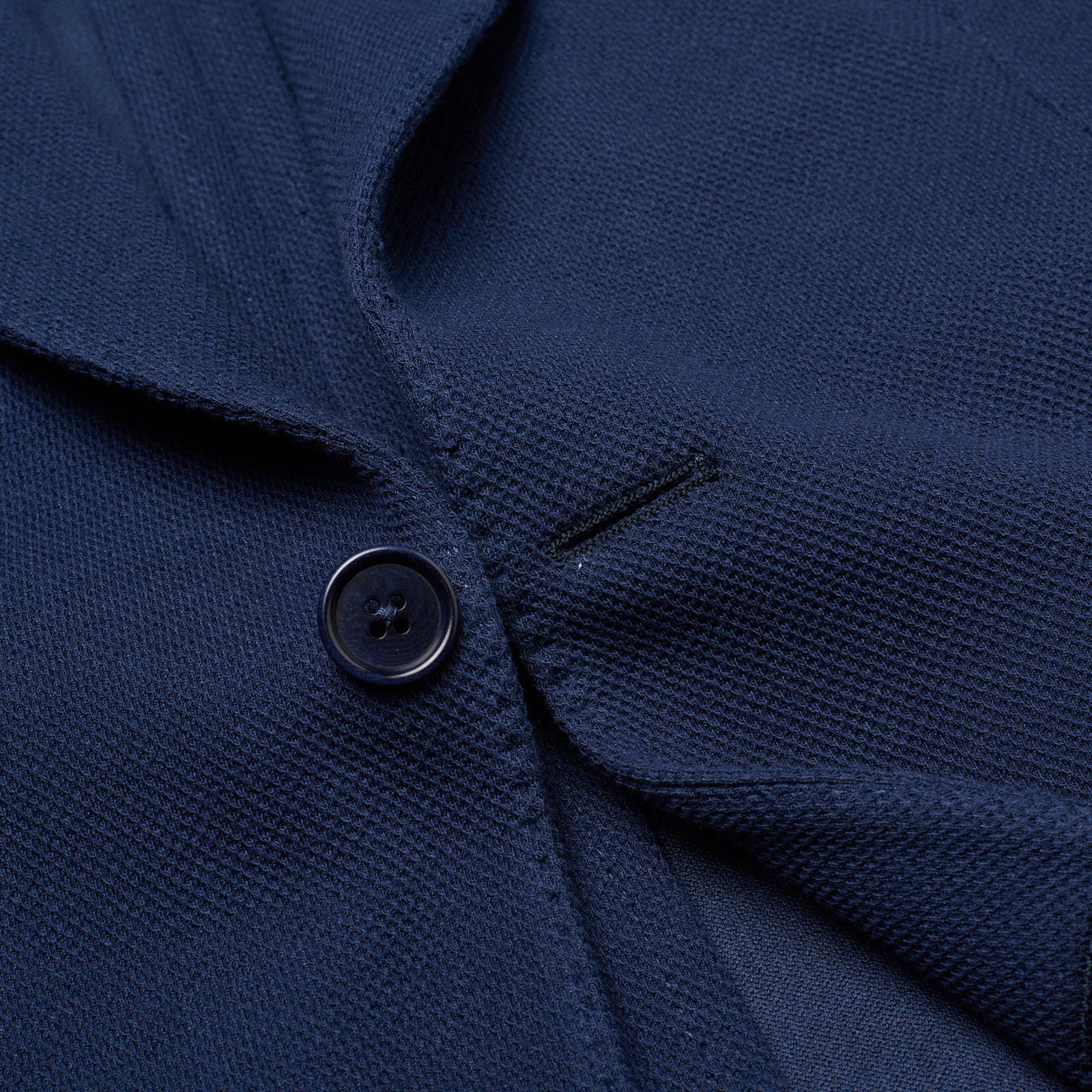 SARTORIA PARTENOPEA Blue Micro Cotton Peak Lapel Jacket NEW Current Model