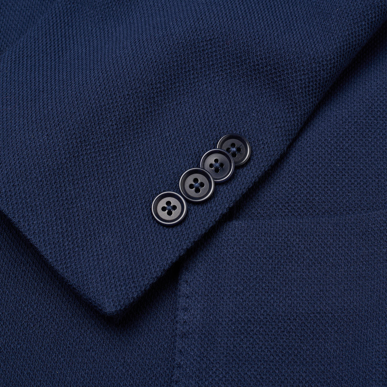 SARTORIA PARTENOPEA Blue Micro Cotton Peak Lapel Jacket NEW Current Model