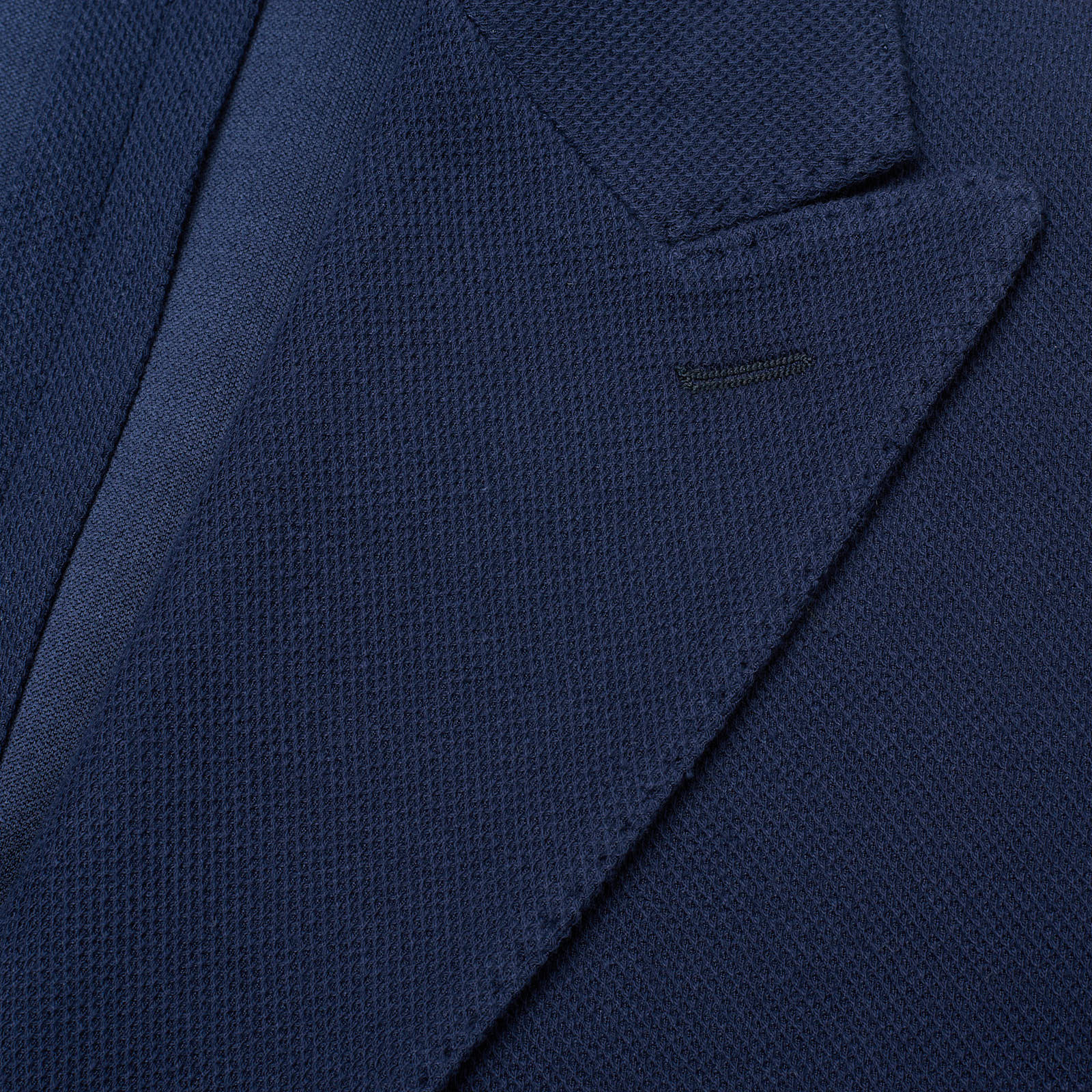 SARTORIA PARTENOPEA Blue Micro Cotton Peak Lapel Jacket NEW Current Model