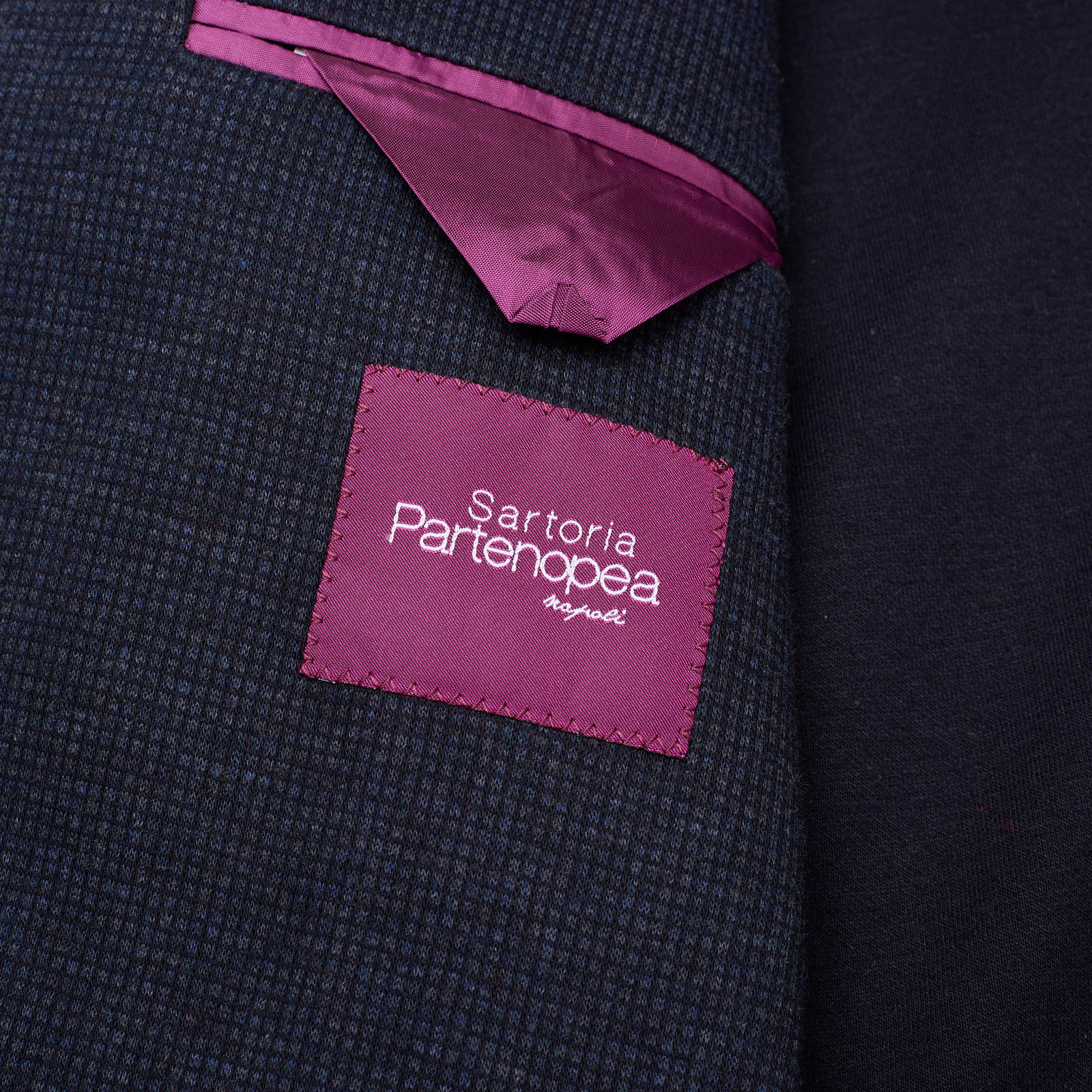 SARTORIA PARTENOPEA Blue Jersey Unlined Suit EU 50 NEW US 40 Current Model