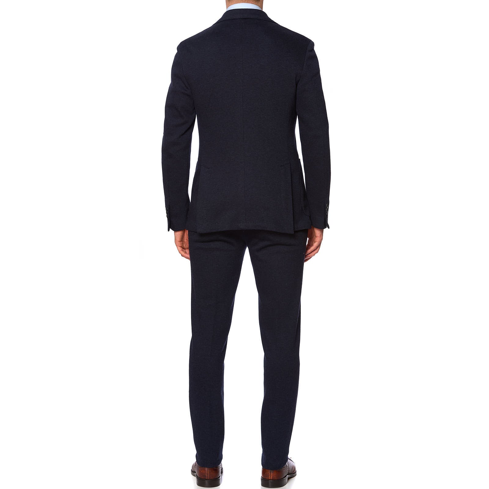 SARTORIA PARTENOPEA Blue Jersey Unlined Suit EU 50 NEW US 40 Current Model