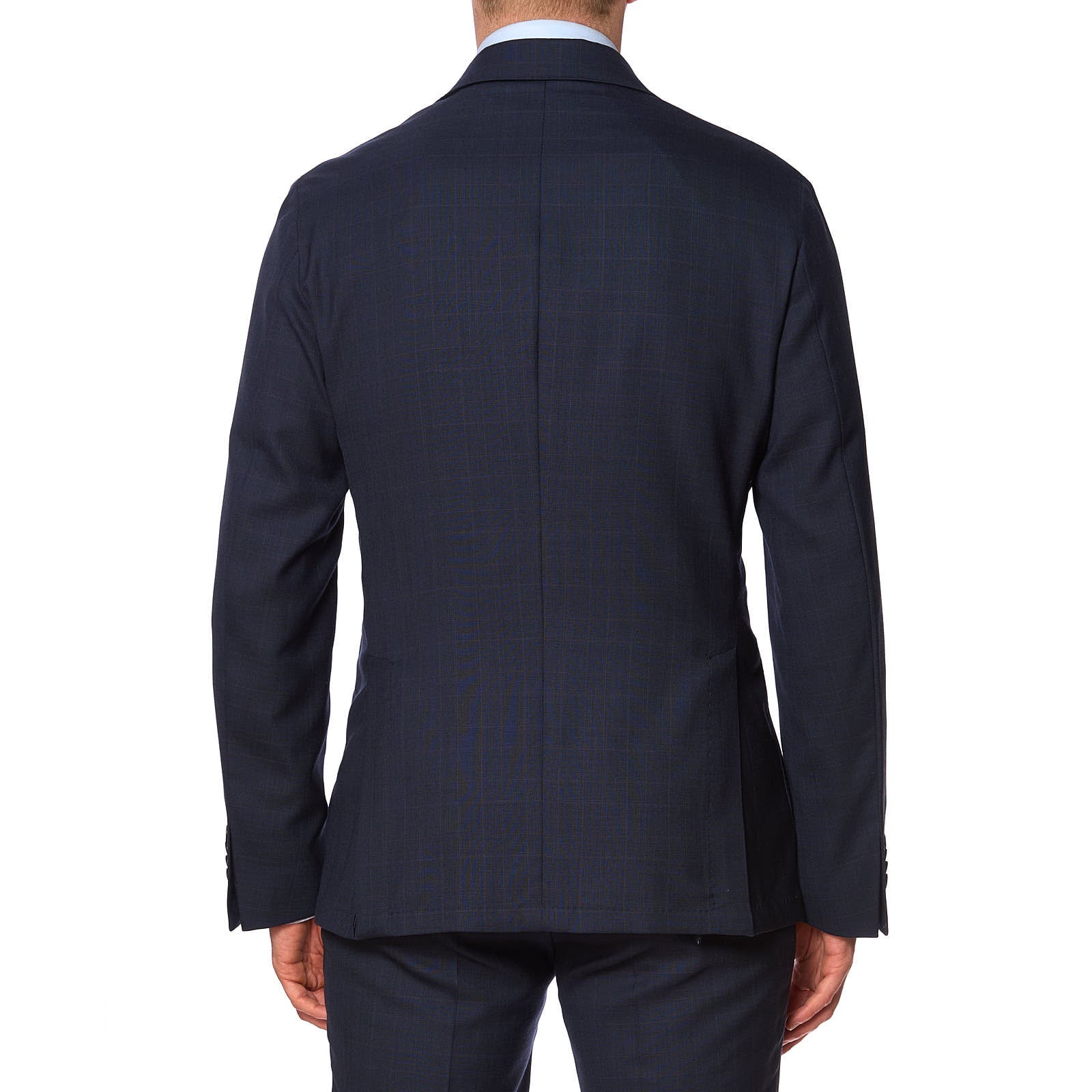SARTORIA PARTENOPEA Blue Plaid Wool Unlined Suit NEW  Current Model
