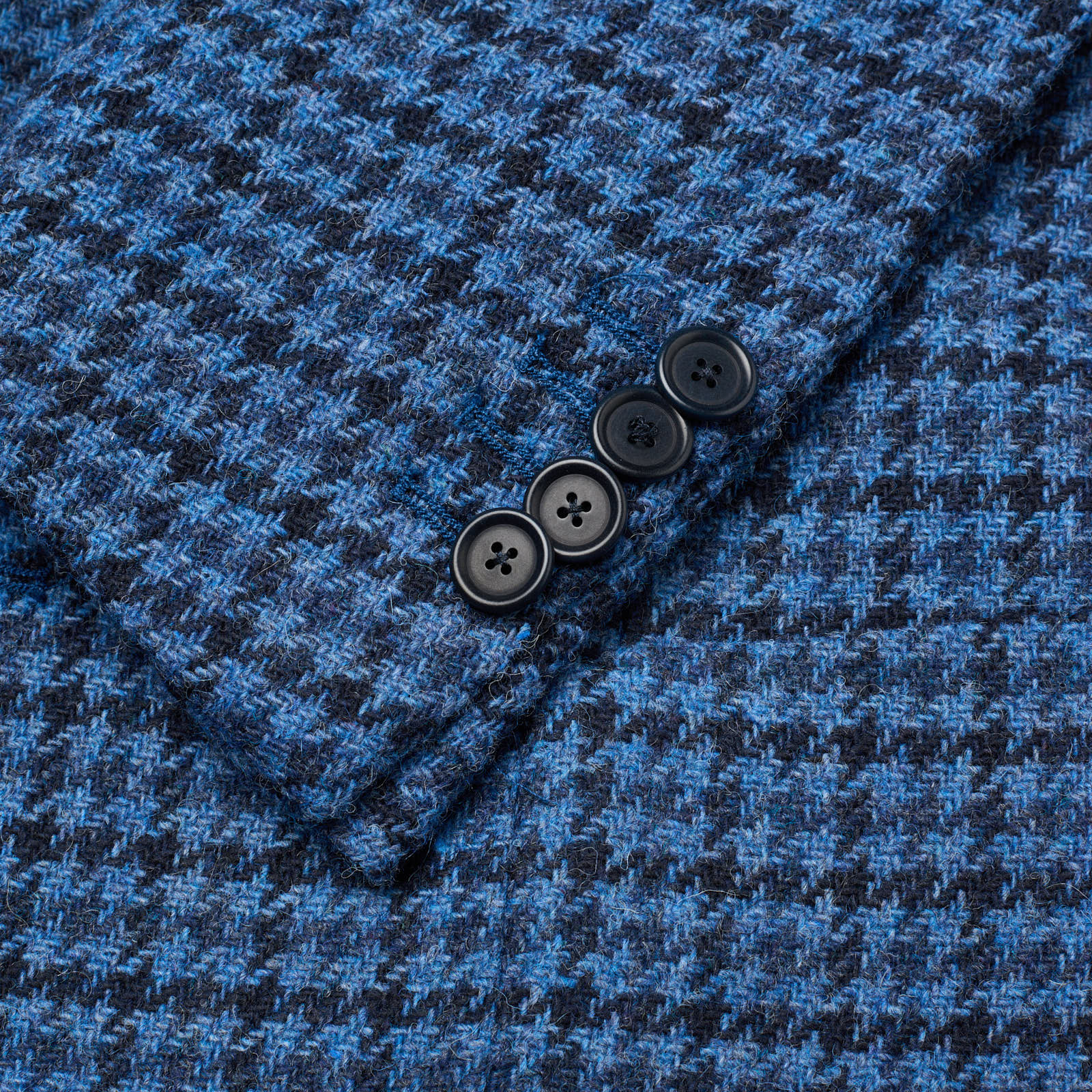 SARTORIA PARTENOPEA Blue Shepherd's Check Wool Jacket EU 48 NEW US 38 Current Model