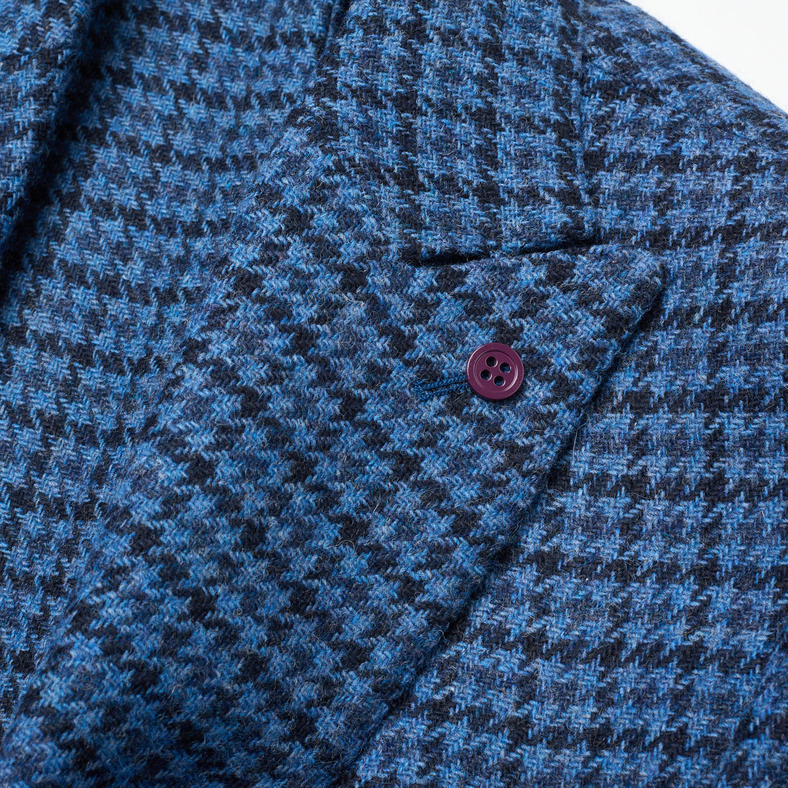SARTORIA PARTENOPEA Blue Shepherd's Check Wool Jacket EU 48 NEW US 38 Current Model