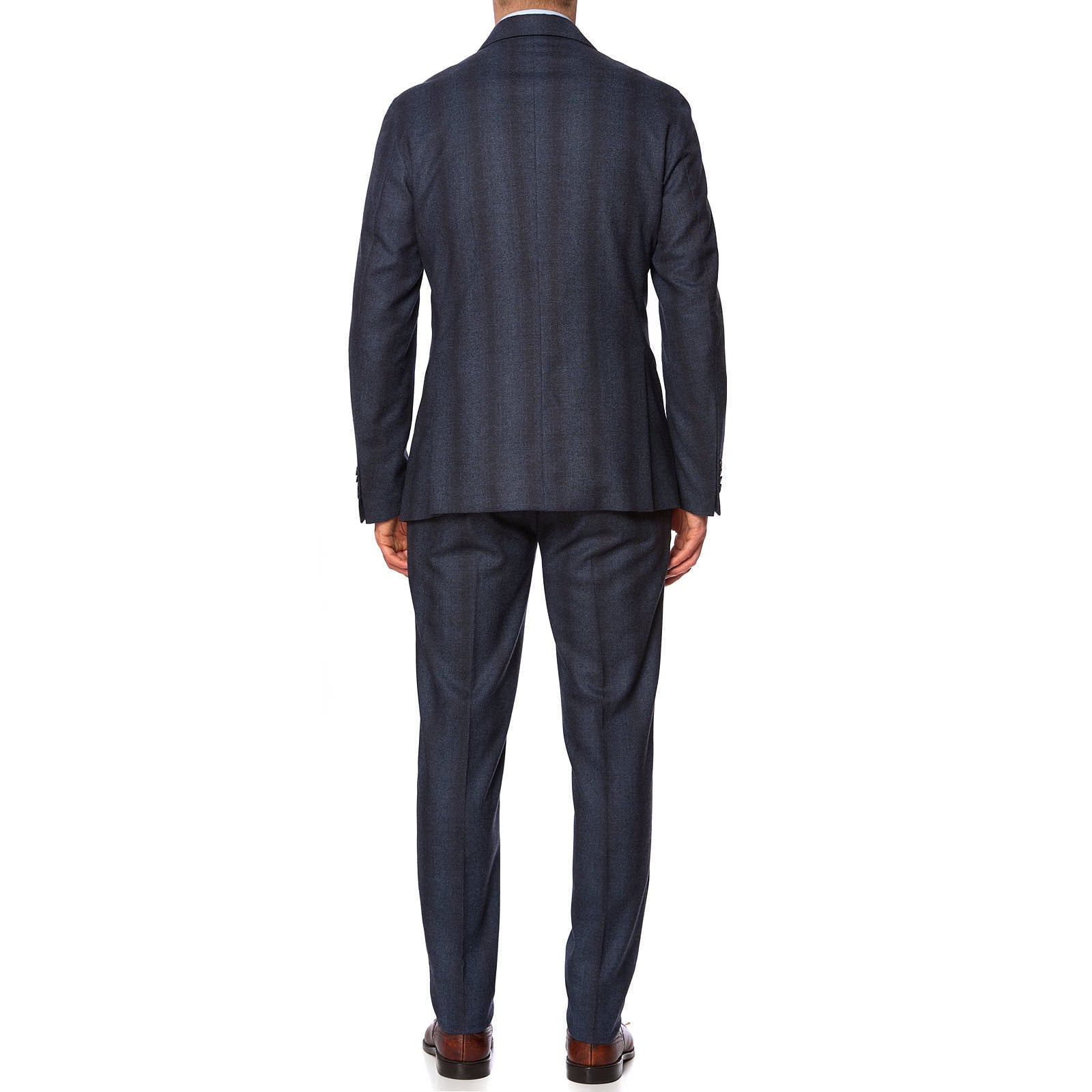 SARTORIA PARTENOPEA Blue-Gray Stretch Flannel Suit EU 50 NEW US 40 Current Model