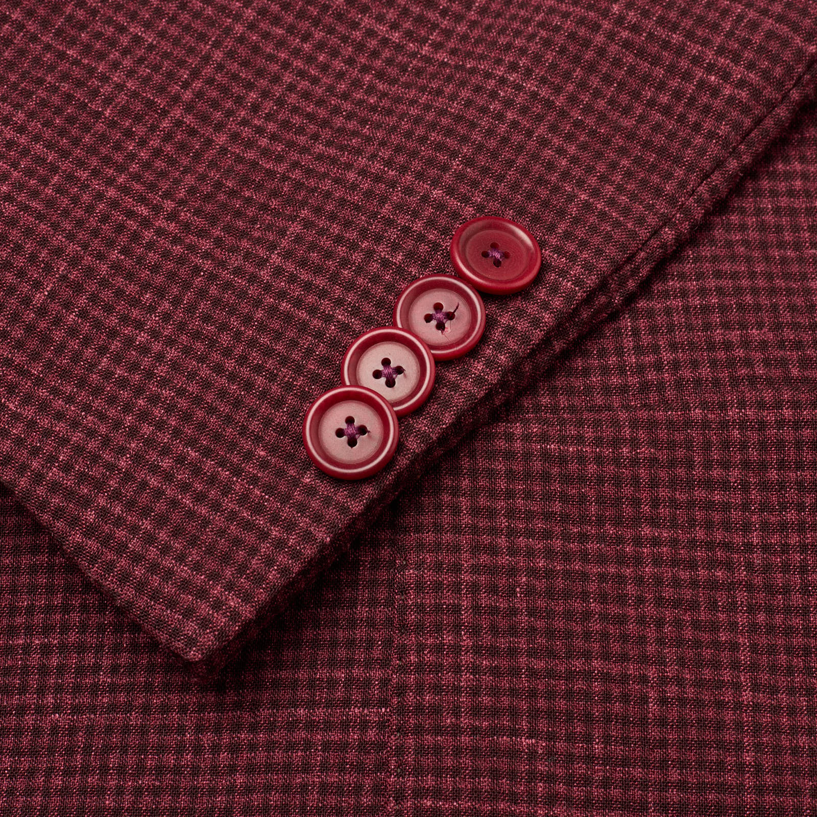 SARTORIA PARTENOPEA Red Wool-Silk-Linen Peak Lapel Jacket NEW Current Model