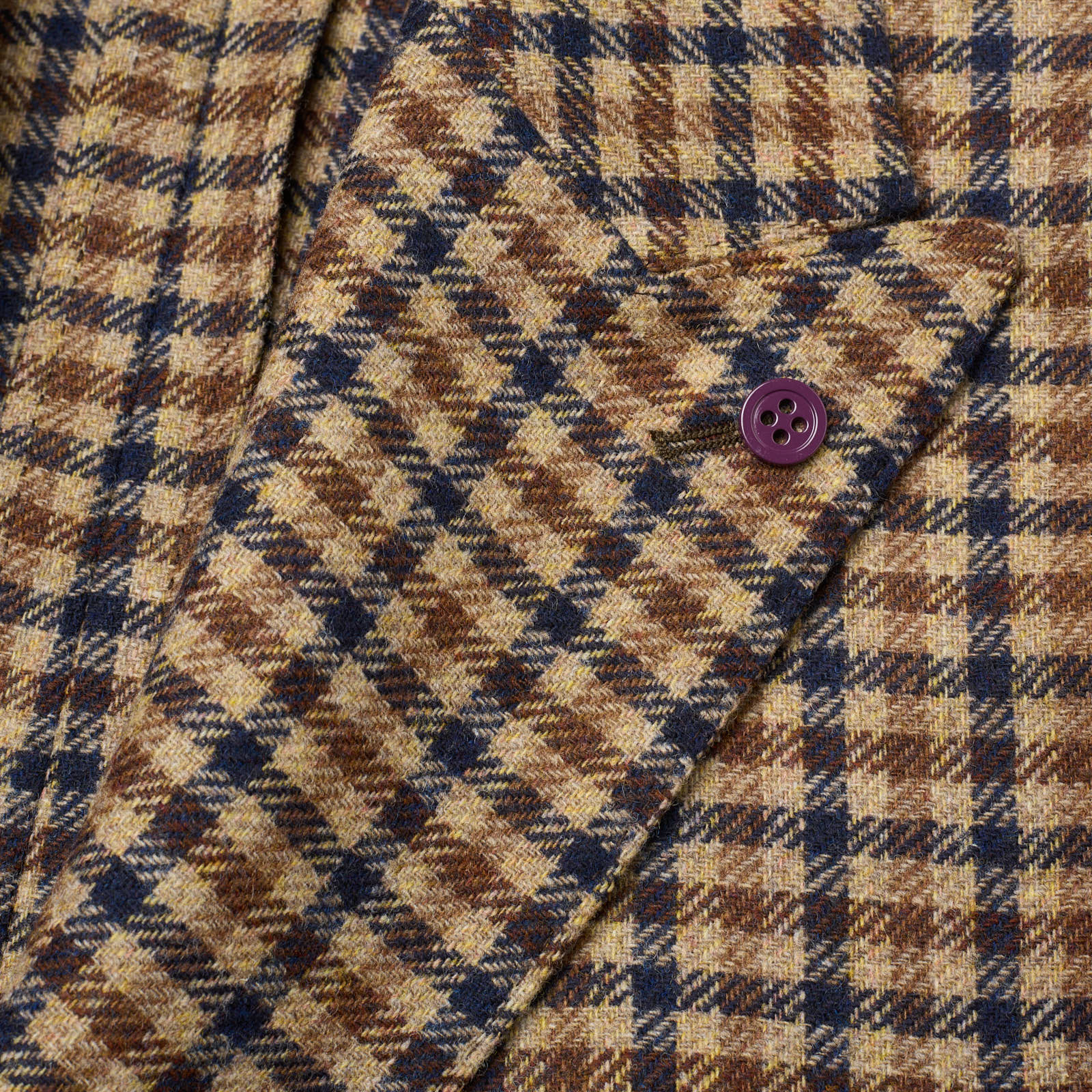 SARTORIA PARTENOPEA Brown Plaid Wool-Cashmere Jacket EU 52 NEW US 42  Current Model
