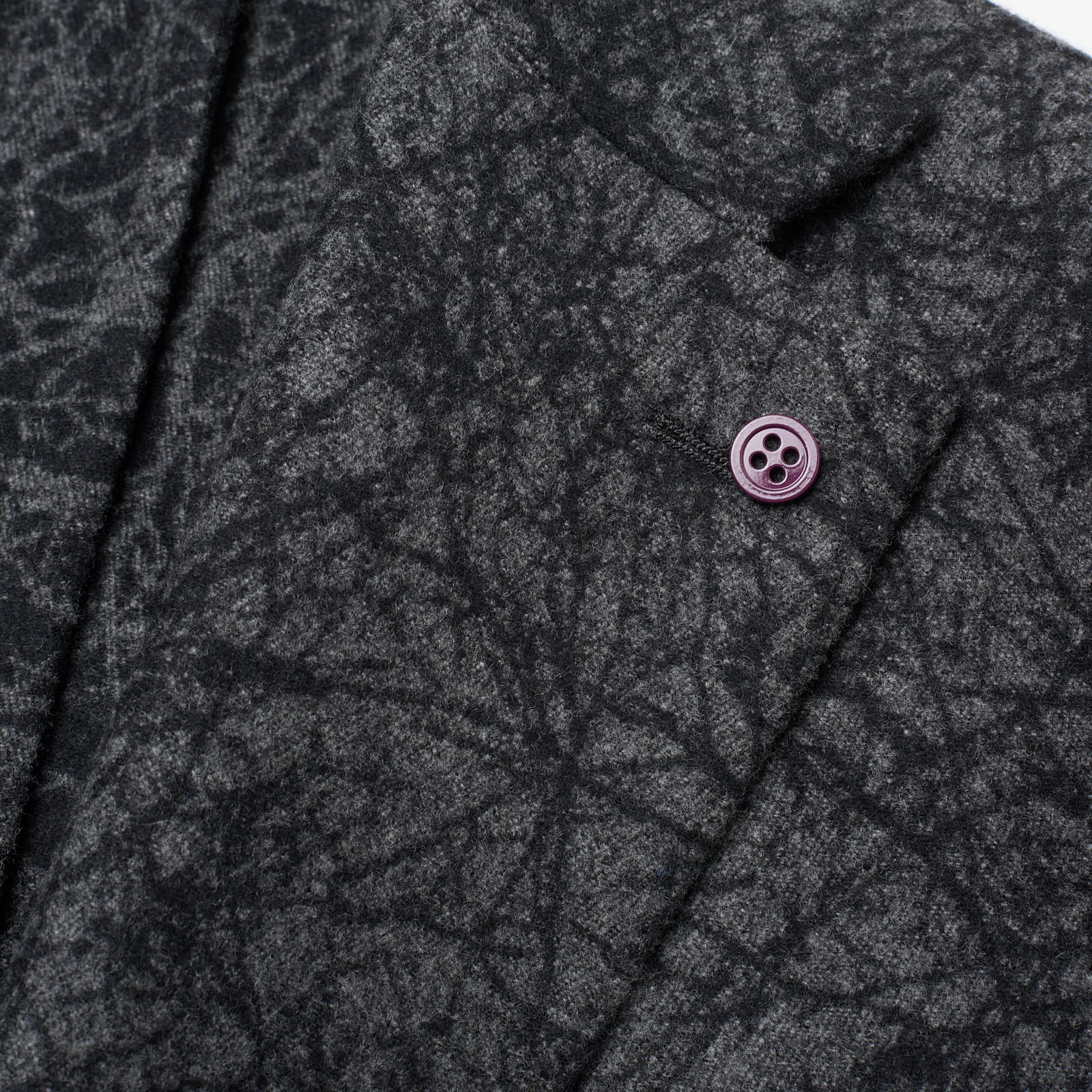 SARTORIA PARTENOPEA Gray Fancy Wool-Cashmere Jacket EU 50 NEW US 40 Current Model