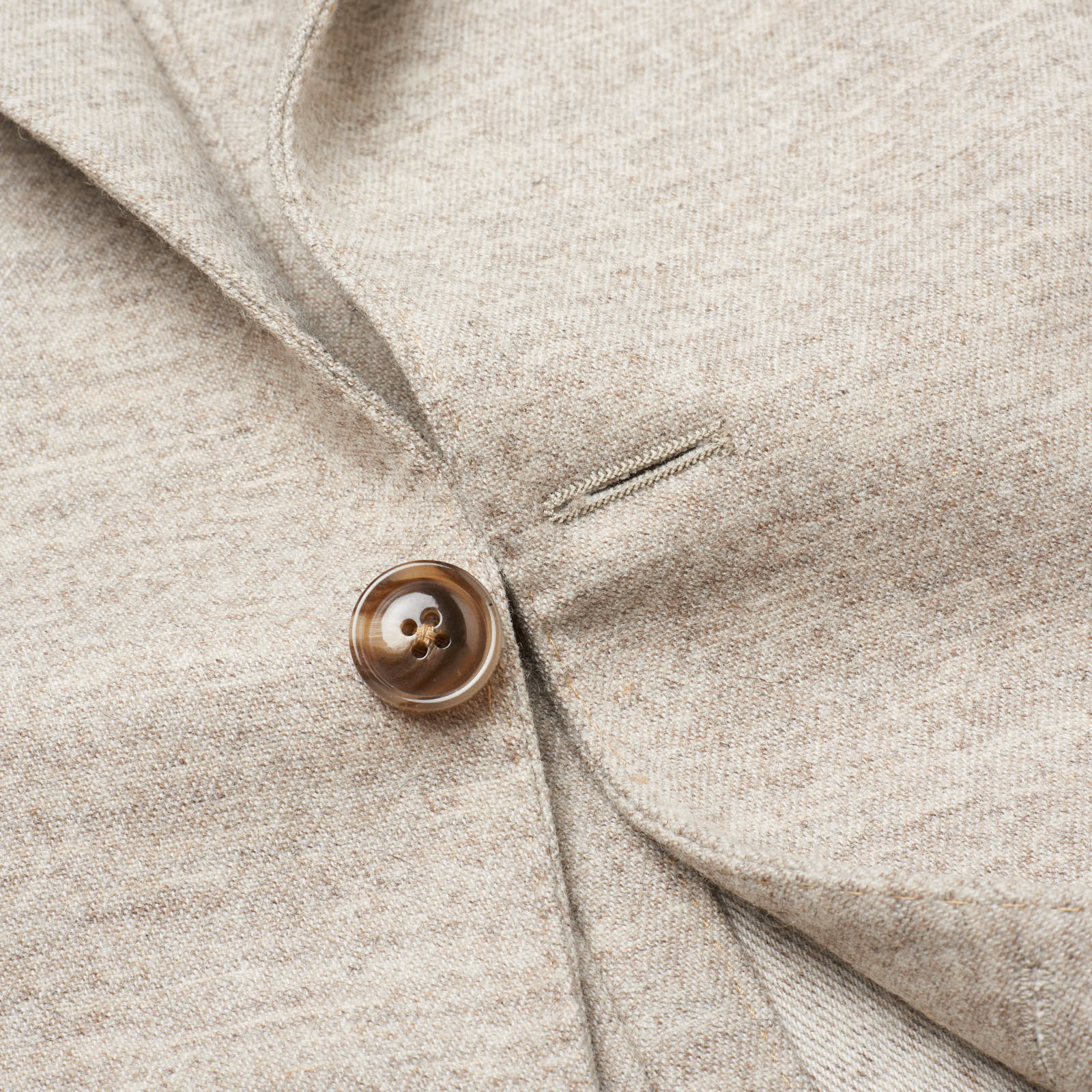 SARTORIA PARTENOPEA Beige Wool-Cashmere Unlined Jacket NEW Current Model