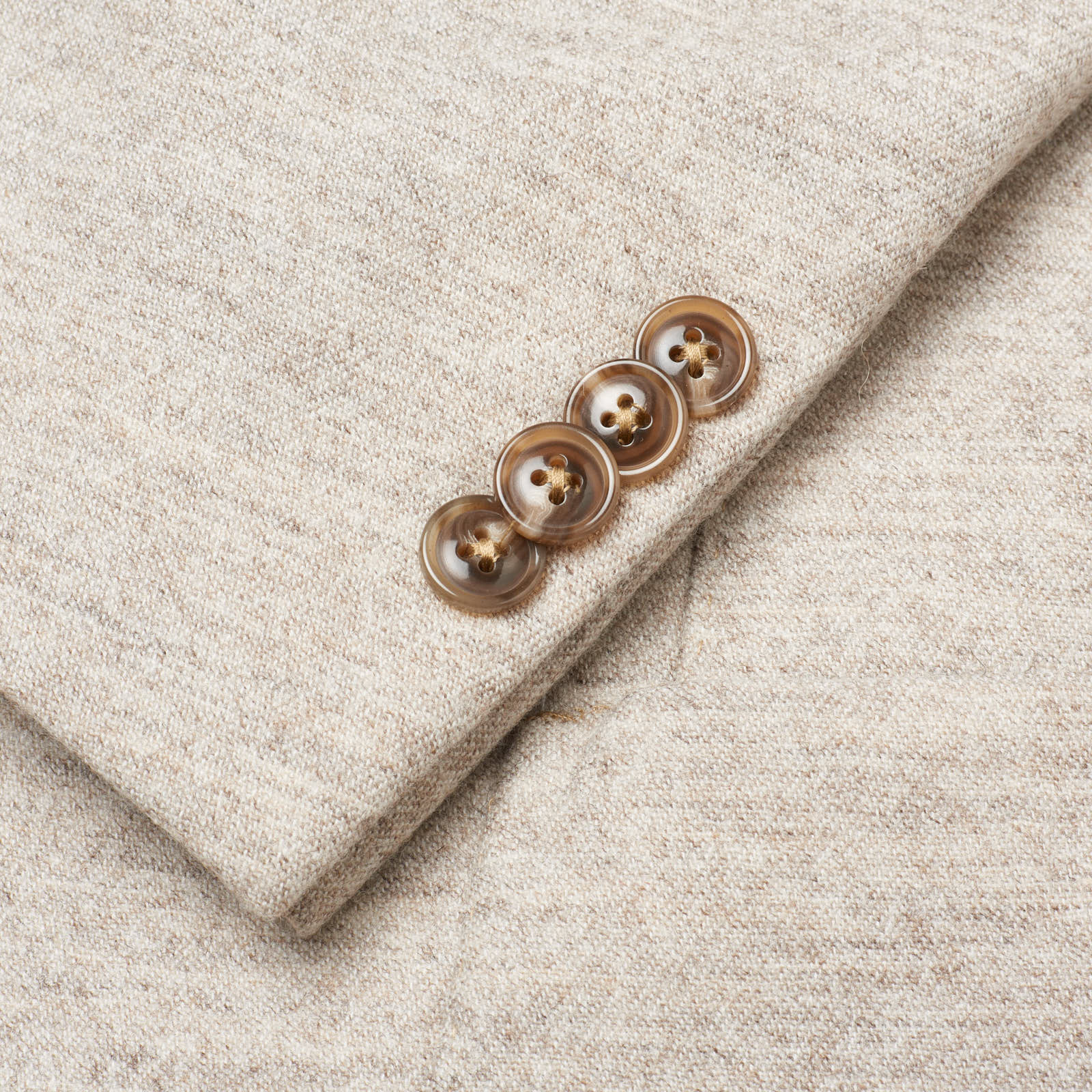 SARTORIA PARTENOPEA Beige Wool-Cashmere Unlined Jacket NEW Current Model