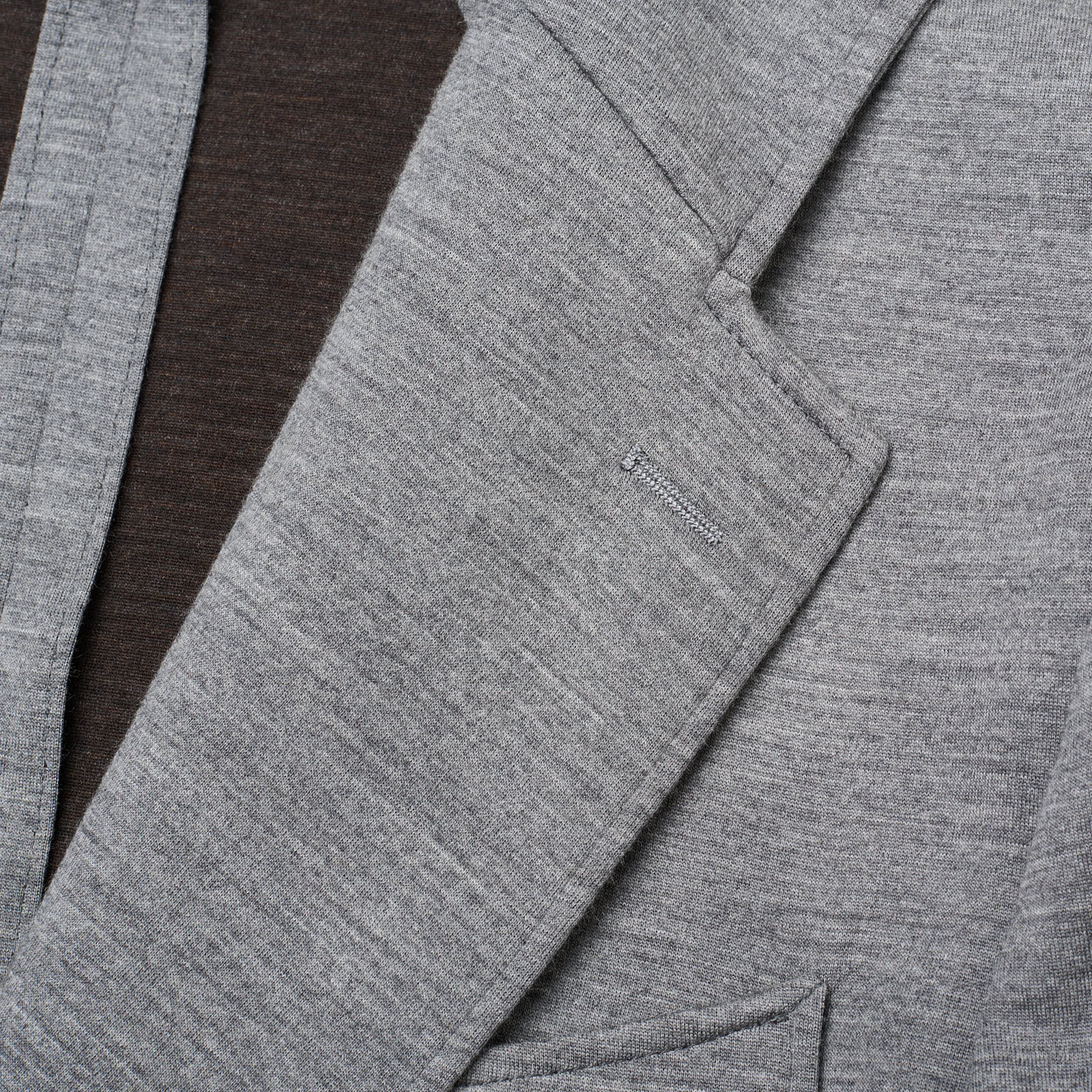 SARTORIA PARTENOPEA Gray Wool Hooded Jacket US 42 NEW EU 52