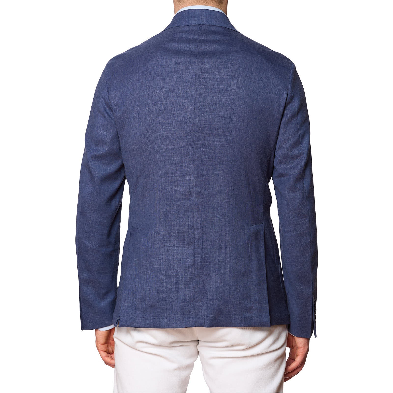 SARTORIA PARTENOPEA Blue Linen-Polyester Jacket NEW Current Model