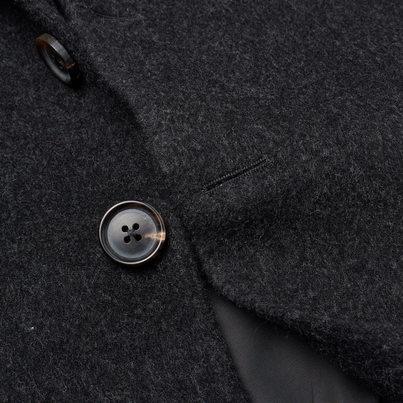 SARTORIA PARTENOPEA Handmade Dark Gray Wool-Alpaca Over Coat 48 NEW 38