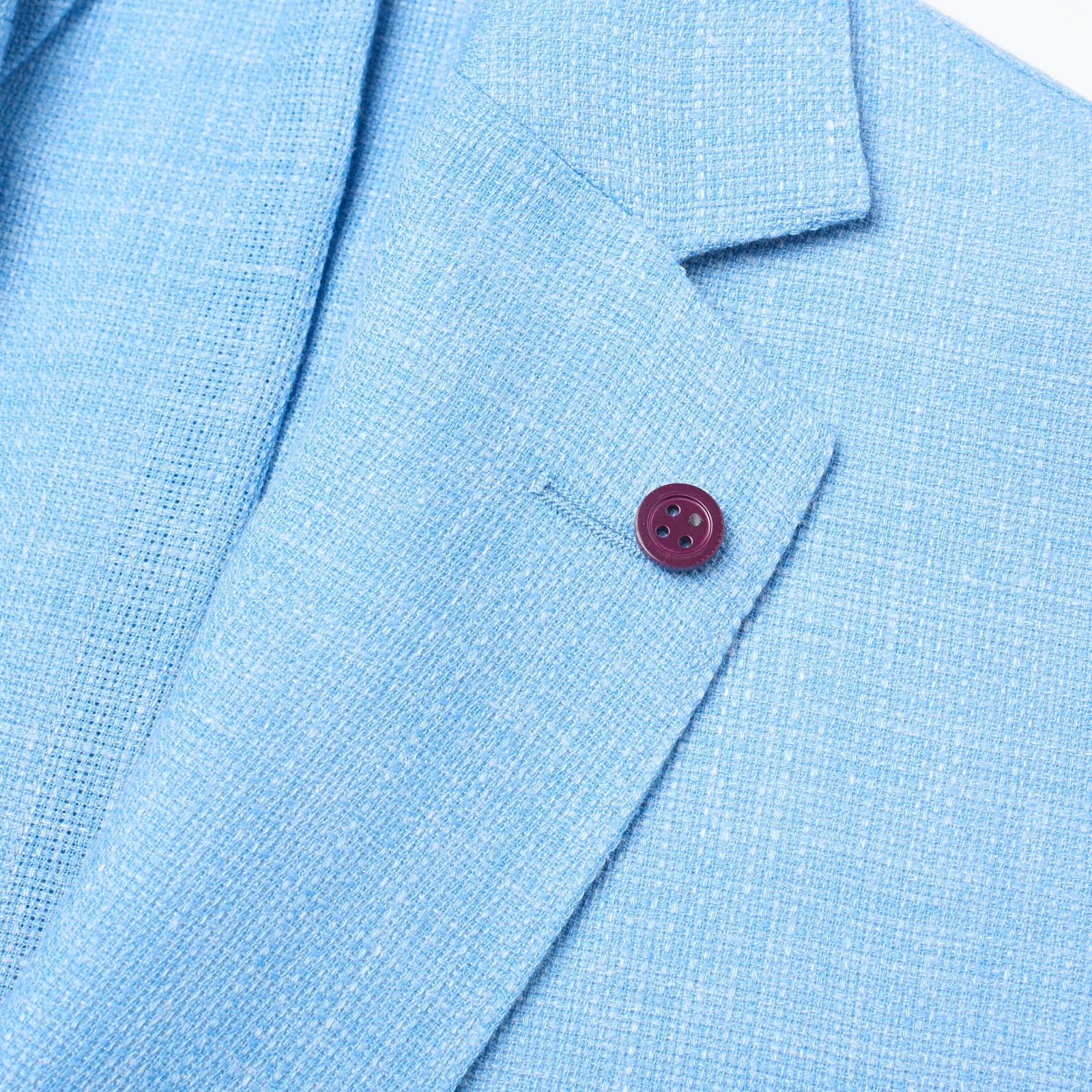 SARTORIA PARTENOPEA Light Blue Linen-Polyester Unlined Jacket NEW Current Model