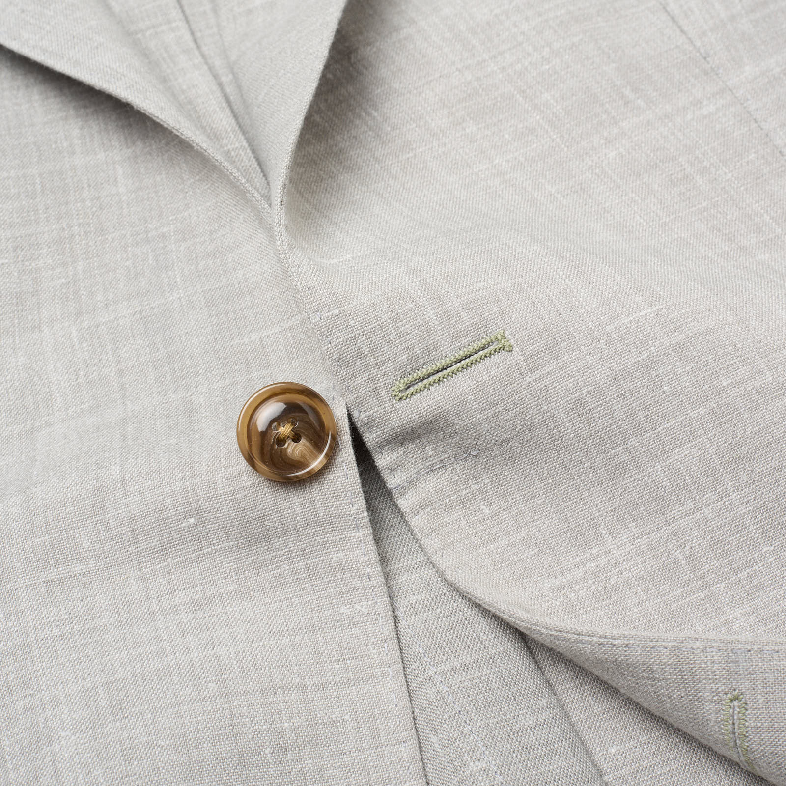 SARTORIA PARTENOPEA Gray Linen-Polyester Unlined Jacket NEW  Current Model