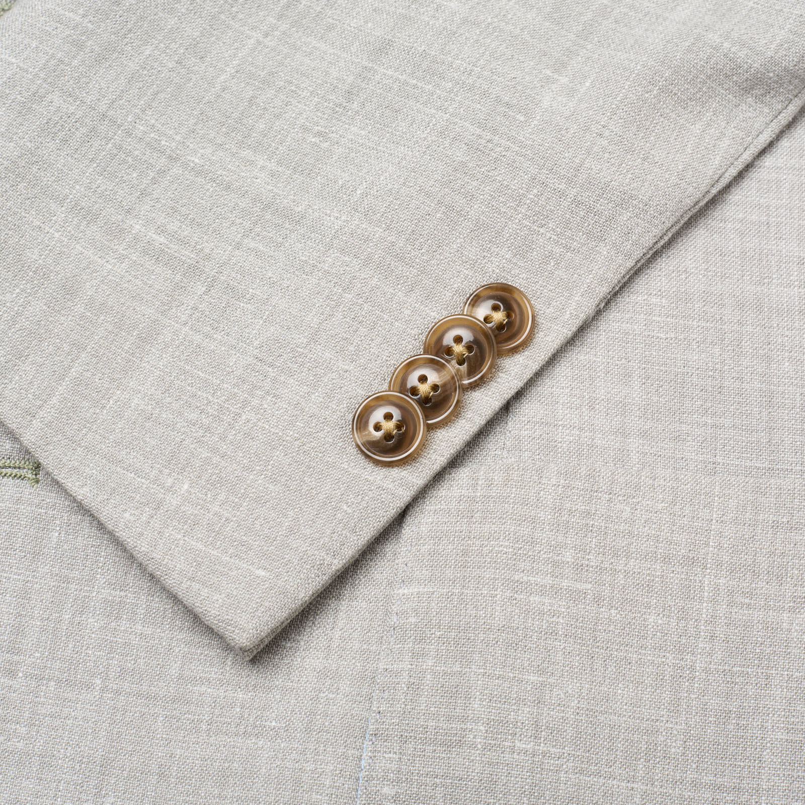 SARTORIA PARTENOPEA Gray Linen-Polyester Unlined Jacket NEW Current Model