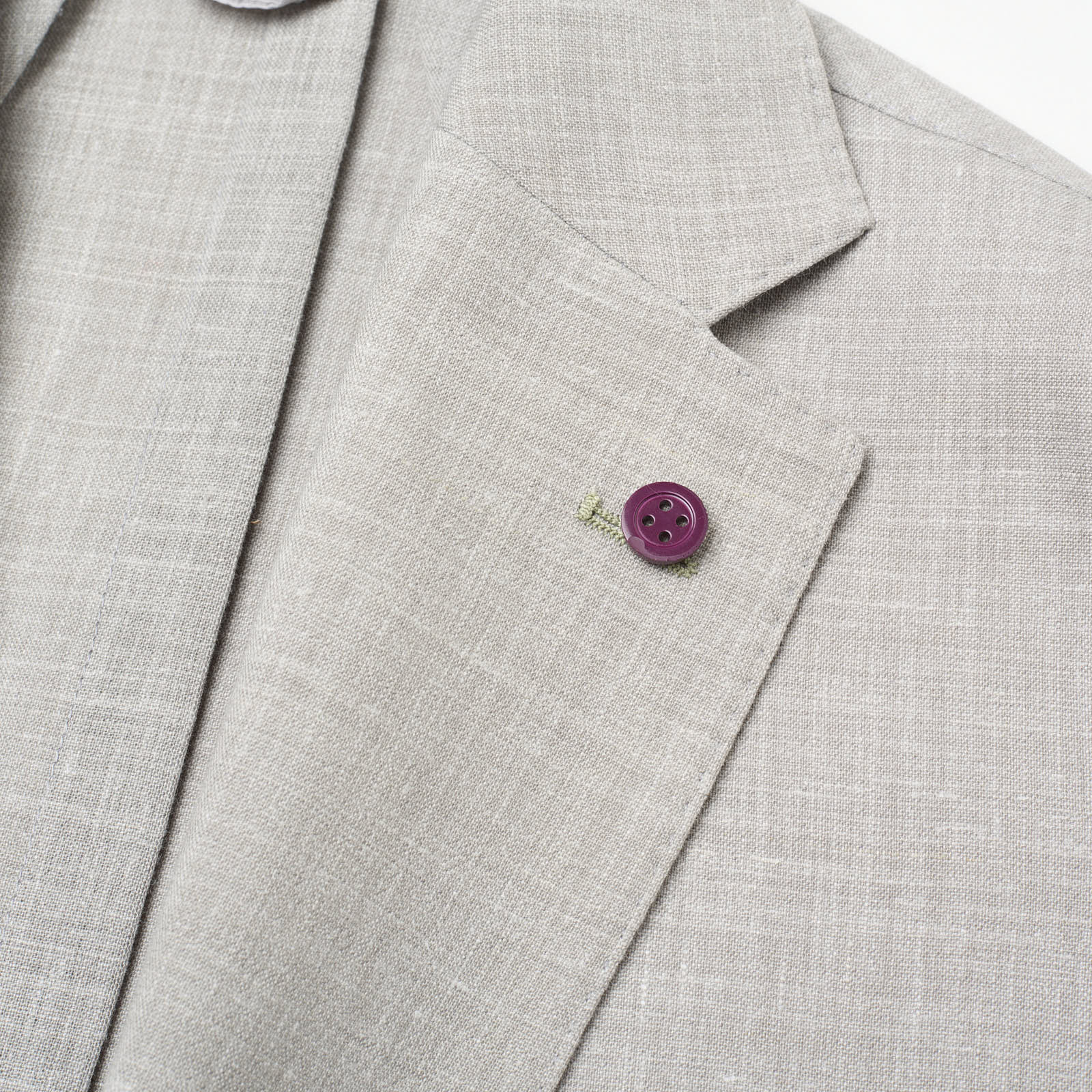 SARTORIA PARTENOPEA Gray Linen-Polyester Unlined Jacket NEW Current Model