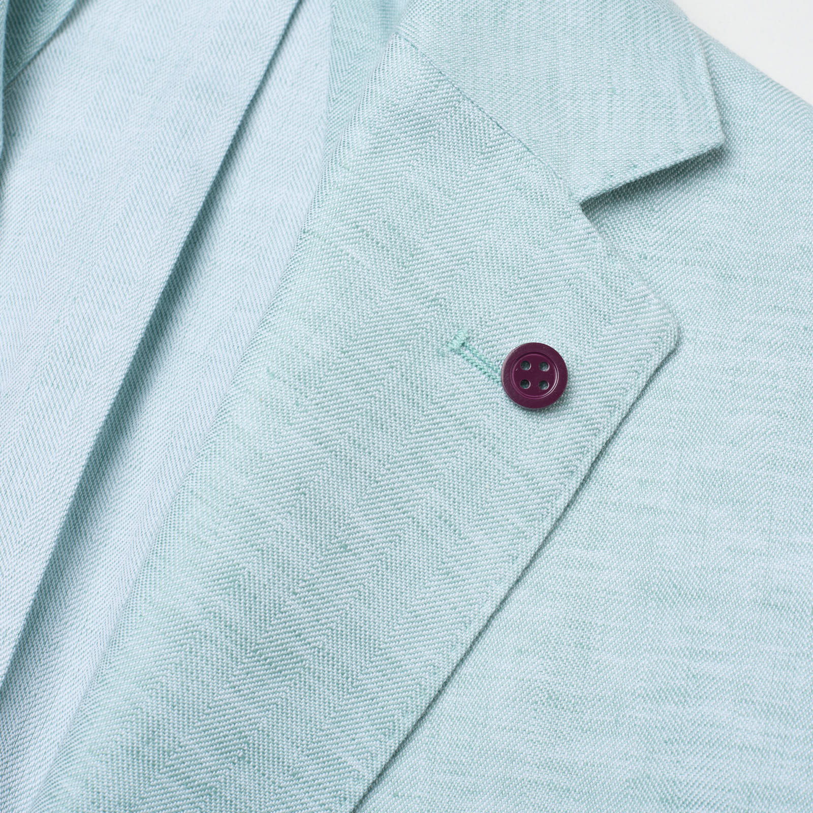 SARTORIA PARTENOPEA Mint Color Cotton-Linen Unlined Jacket NEW Current Model