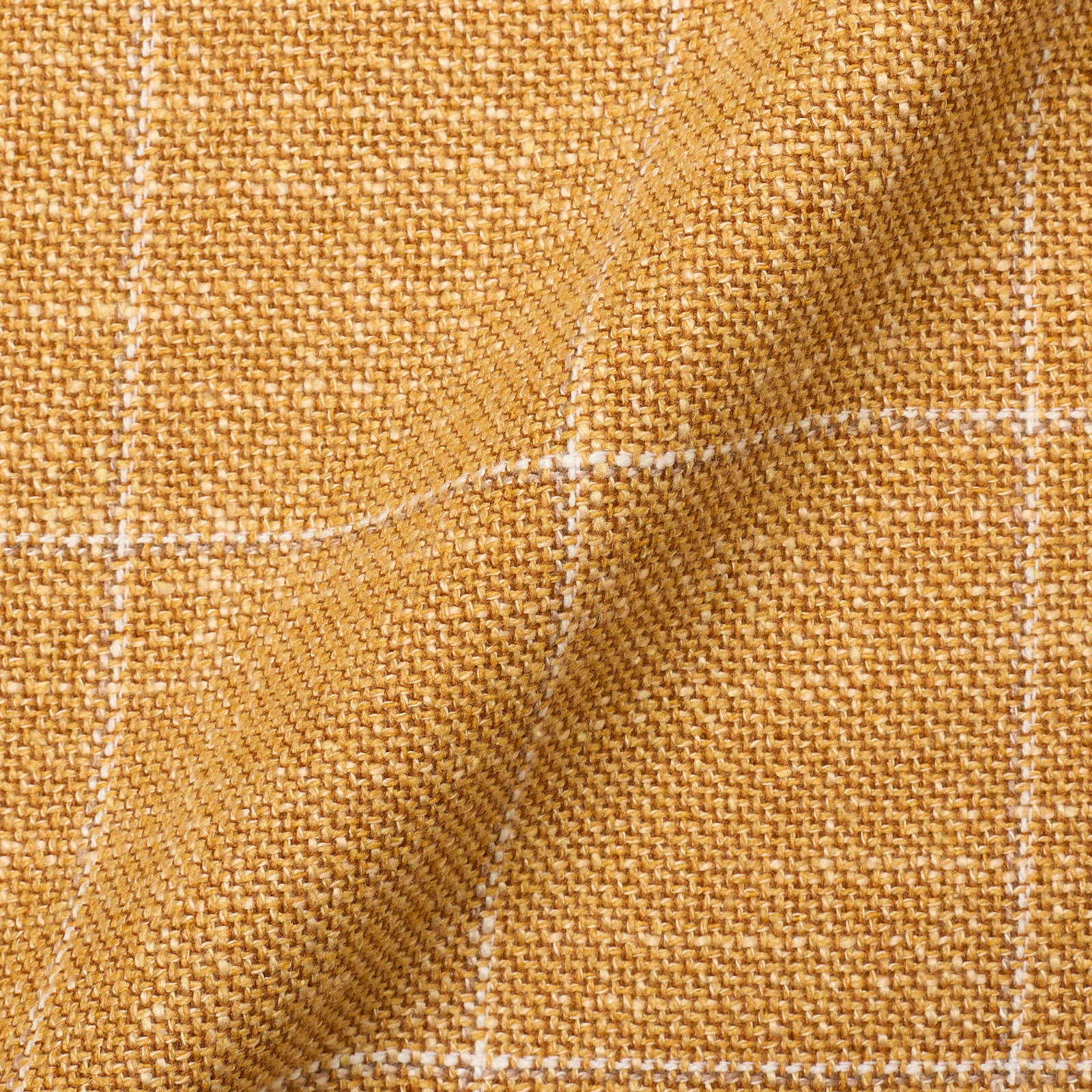 SARTORIA PARTENOPEA Orange Windowpane Wool-Silk-Cotton Jacket NEW Current Model