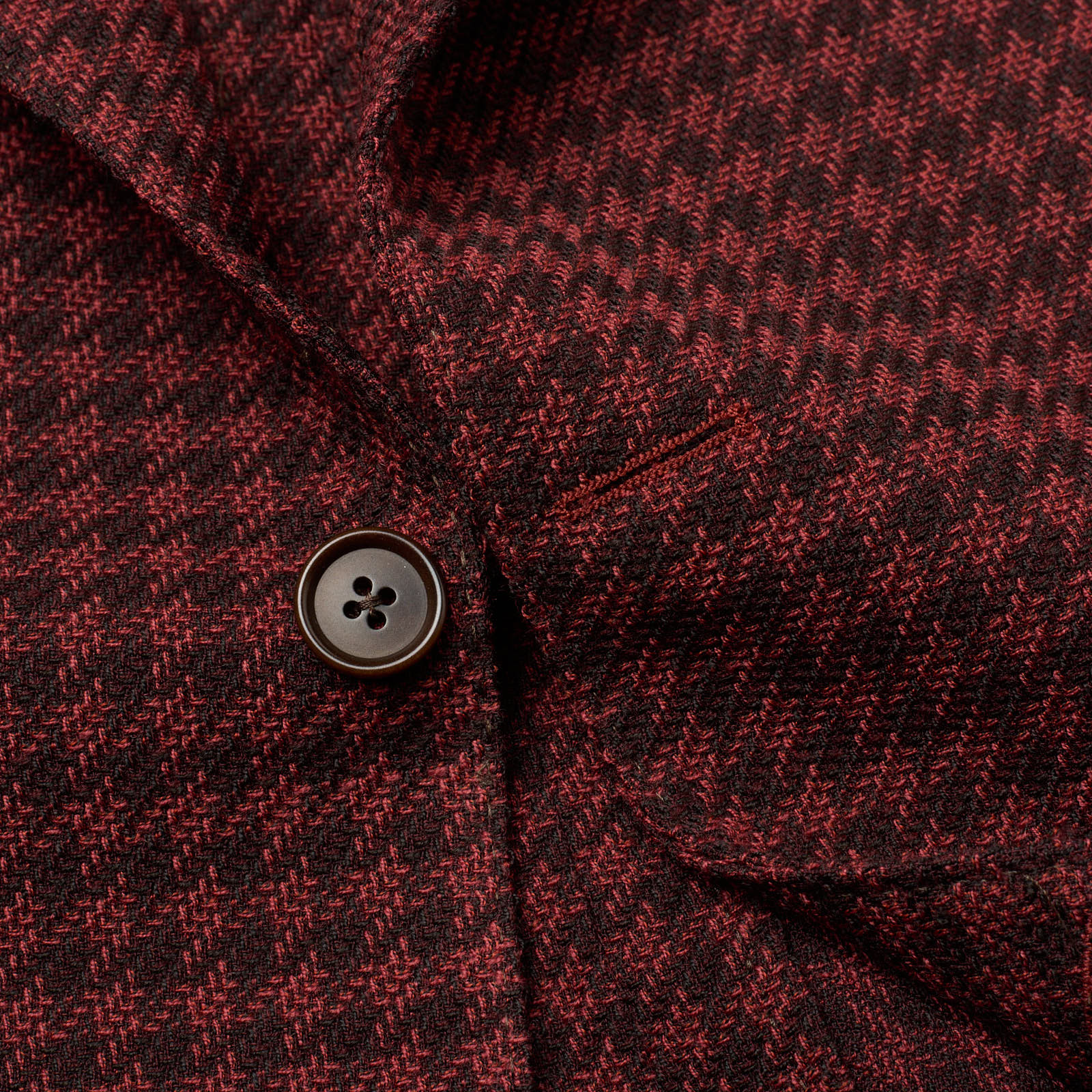 SARTORIA PARTENOPEA Red Check Wool-Poly Jacket EU 50 NEW US 40 Current Model