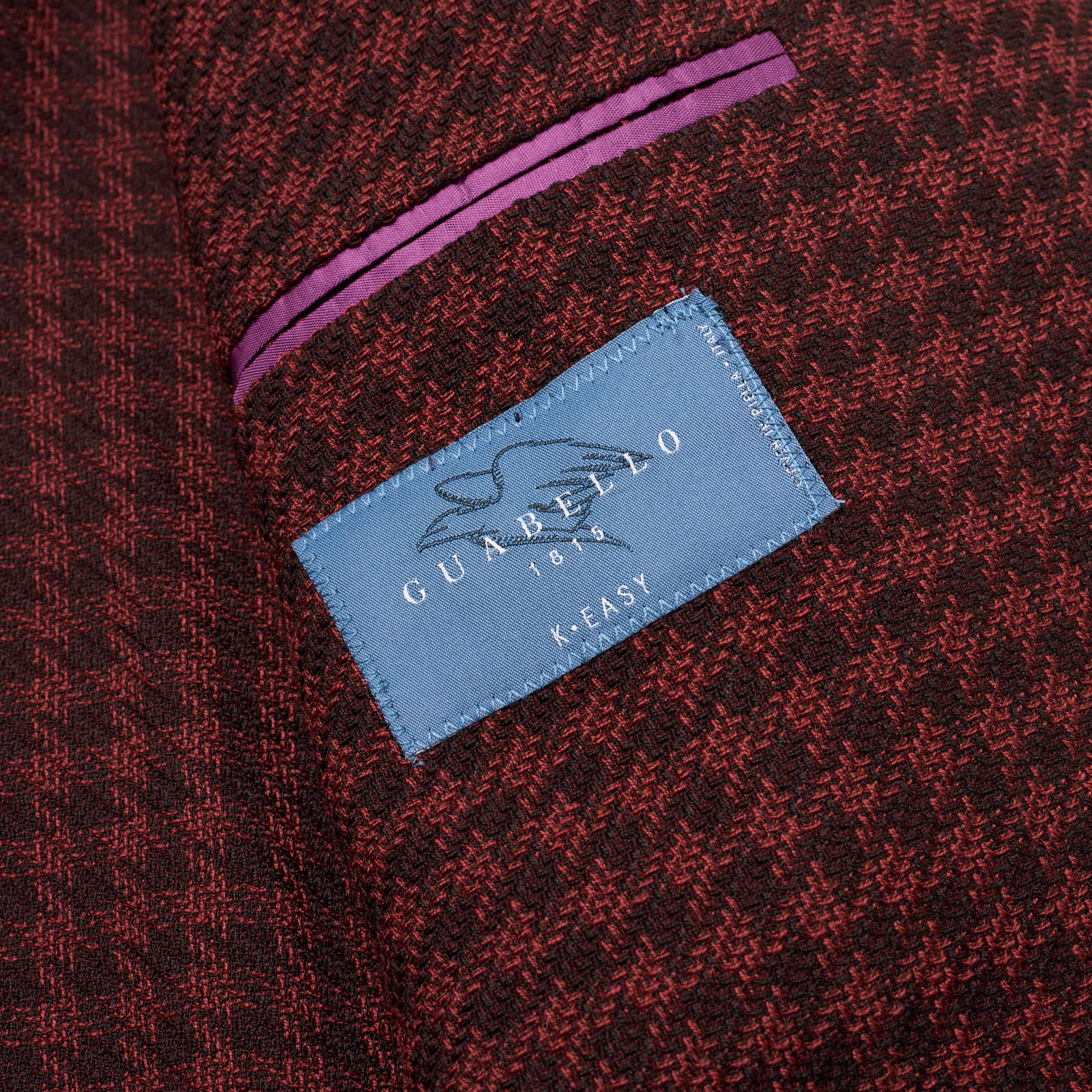 SARTORIA PARTENOPEA Red Check Wool-Poly Jacket EU 50 NEW US 40 Current Model