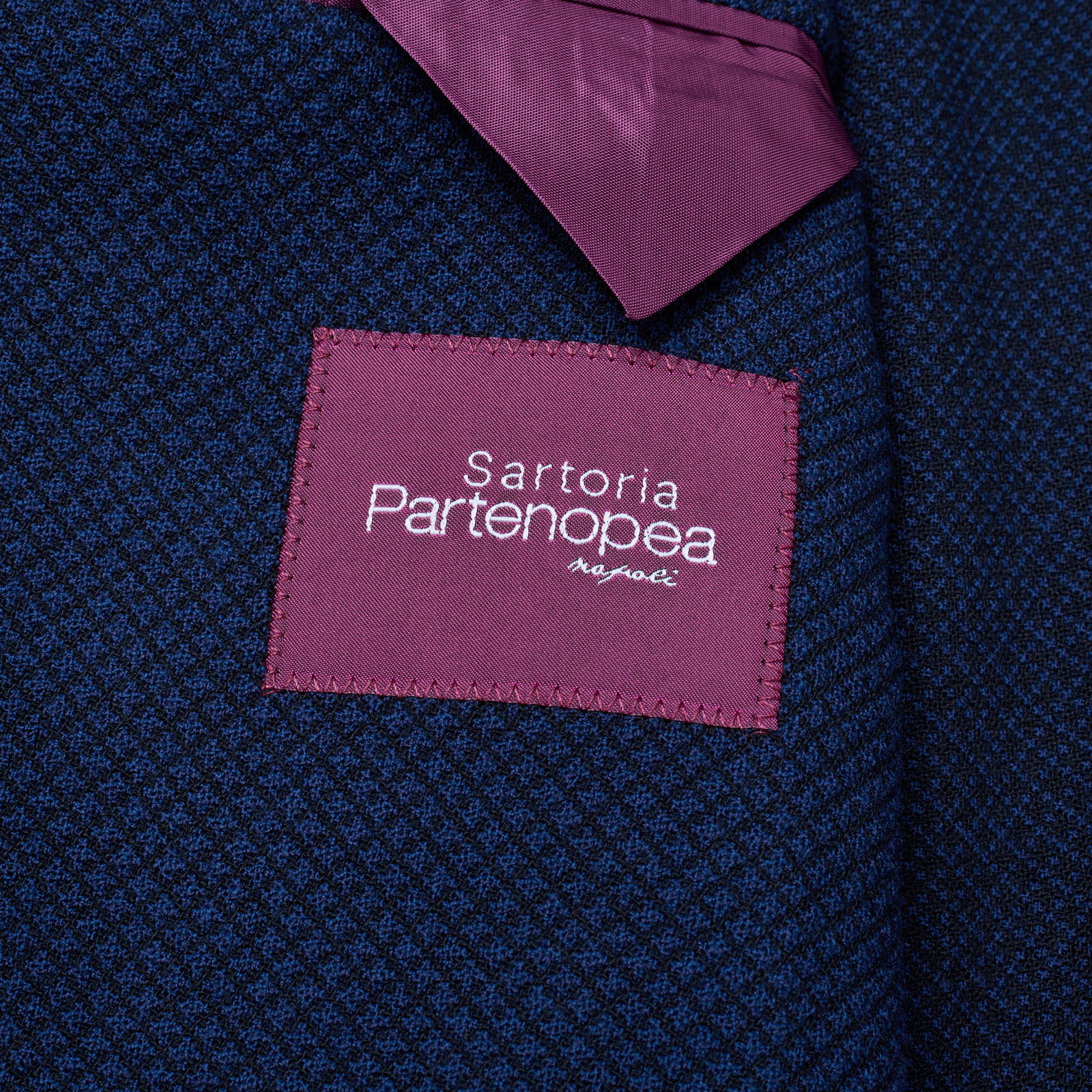 SARTORIA PARTENOPEA "GUABELLO" Blue Wool DB Jacket NEW Current Model