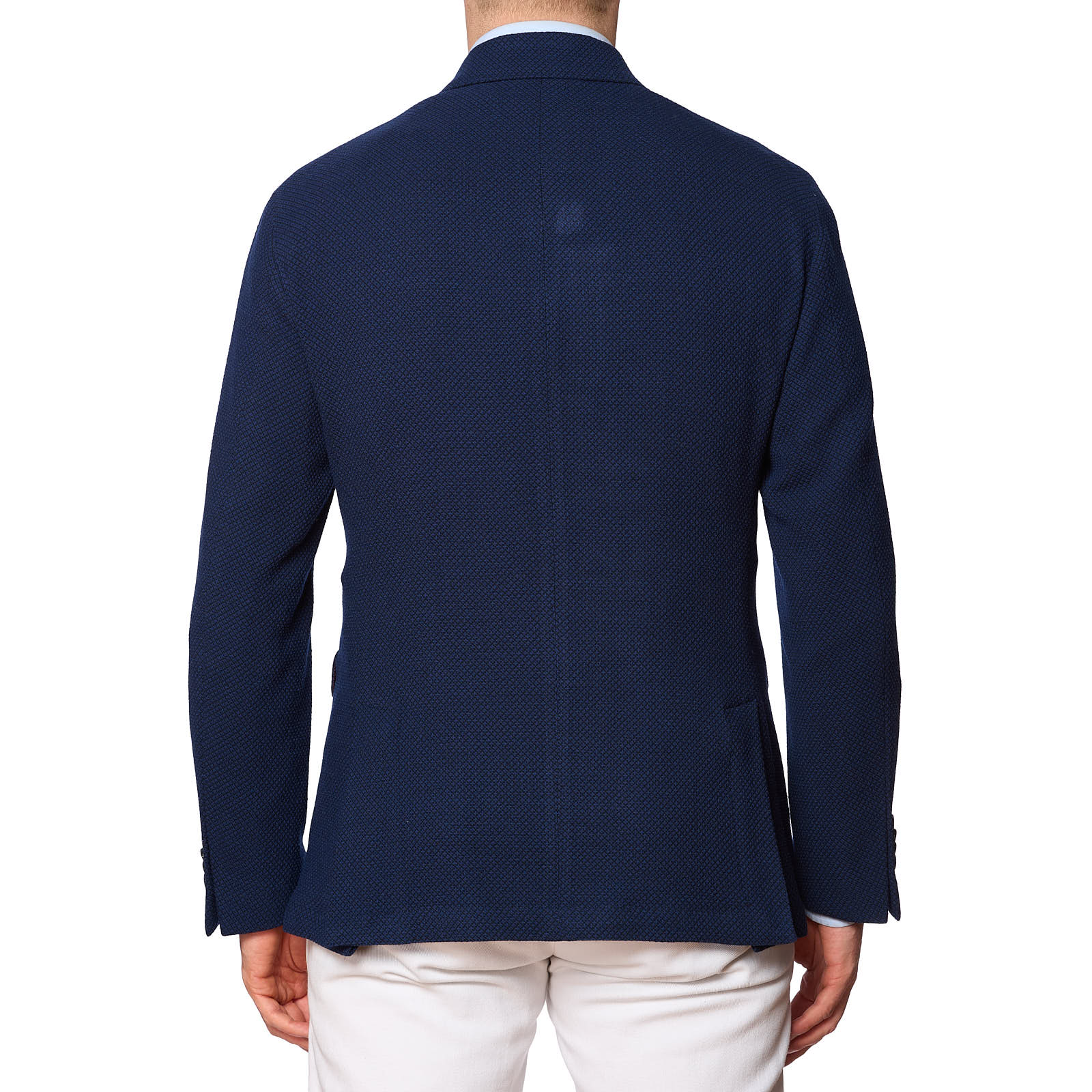 SARTORIA PARTENOPEA "GUABELLO" Blue Wool DB Jacket NEW Current Model