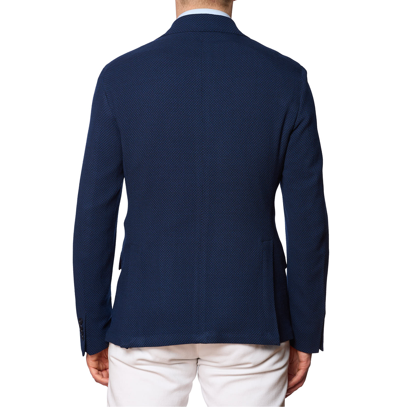 SARTORIA PARTENOPEA "GUABELLO" Blue Cotton Jacket EU 50 NEW US 40 Current Model