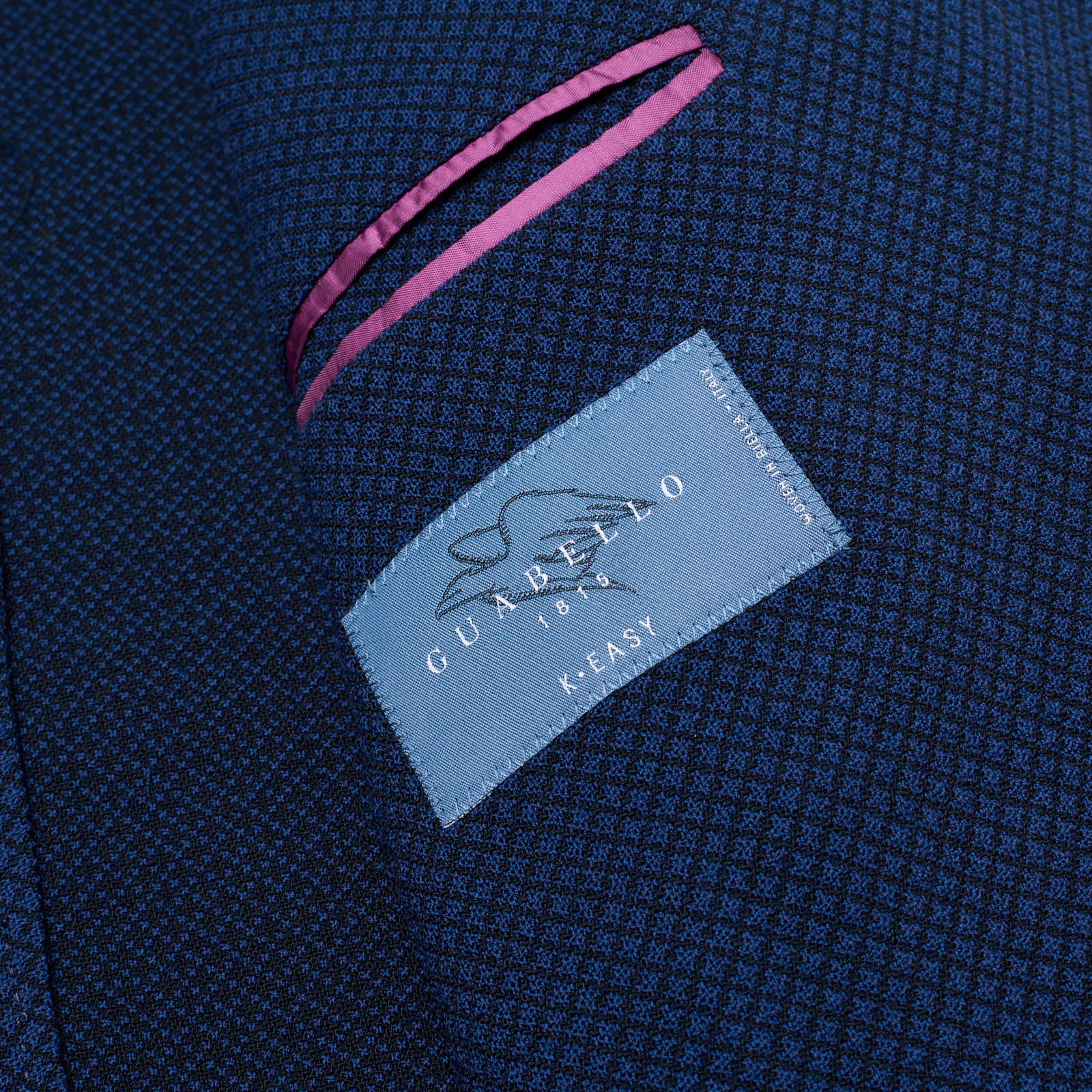 SARTORIA PARTENOPEA "GUABELLO" Blue Cotton Jacket EU 50 NEW US 40 Current Model