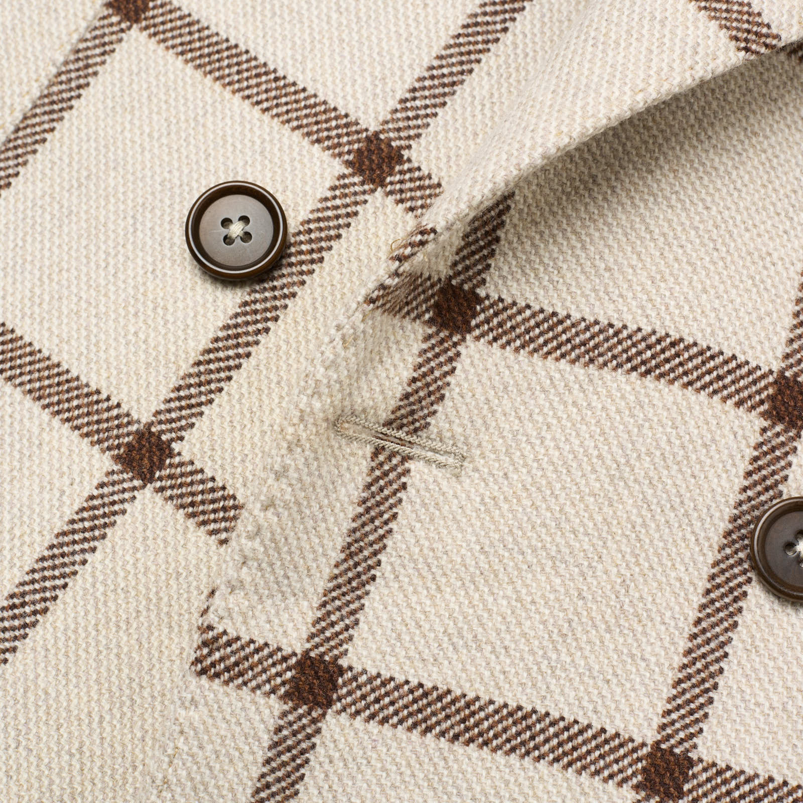 SARTORIA PARTENOPEA Gray Plaid Carlo Barbera Wool DB Jacket EU 48 NEW US 38 Current Model