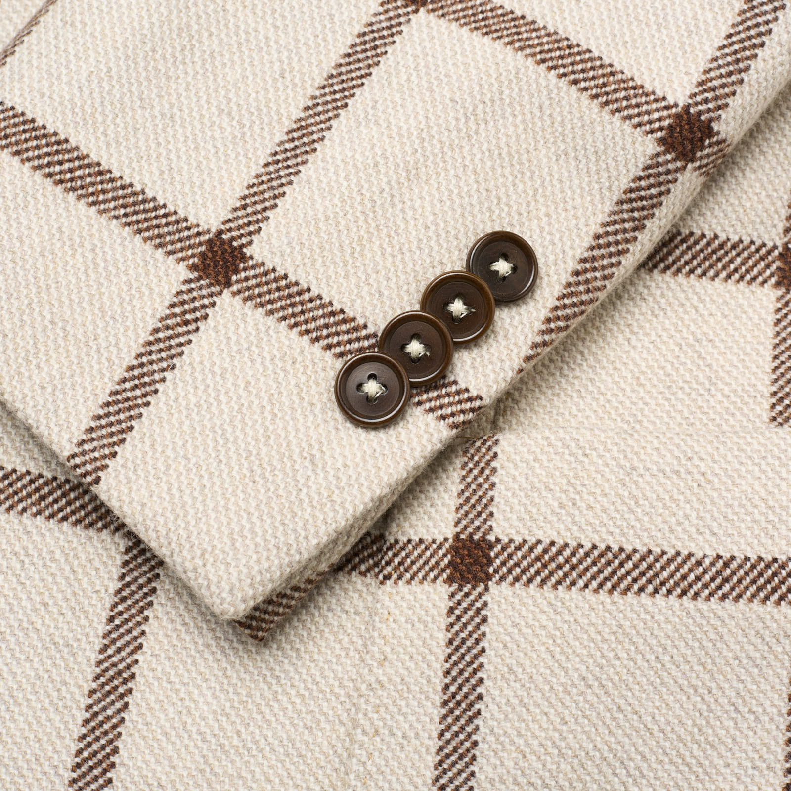 SARTORIA PARTENOPEA Gray Plaid Carlo Barbera Wool DB Jacket EU 48 NEW US 38 Current Model