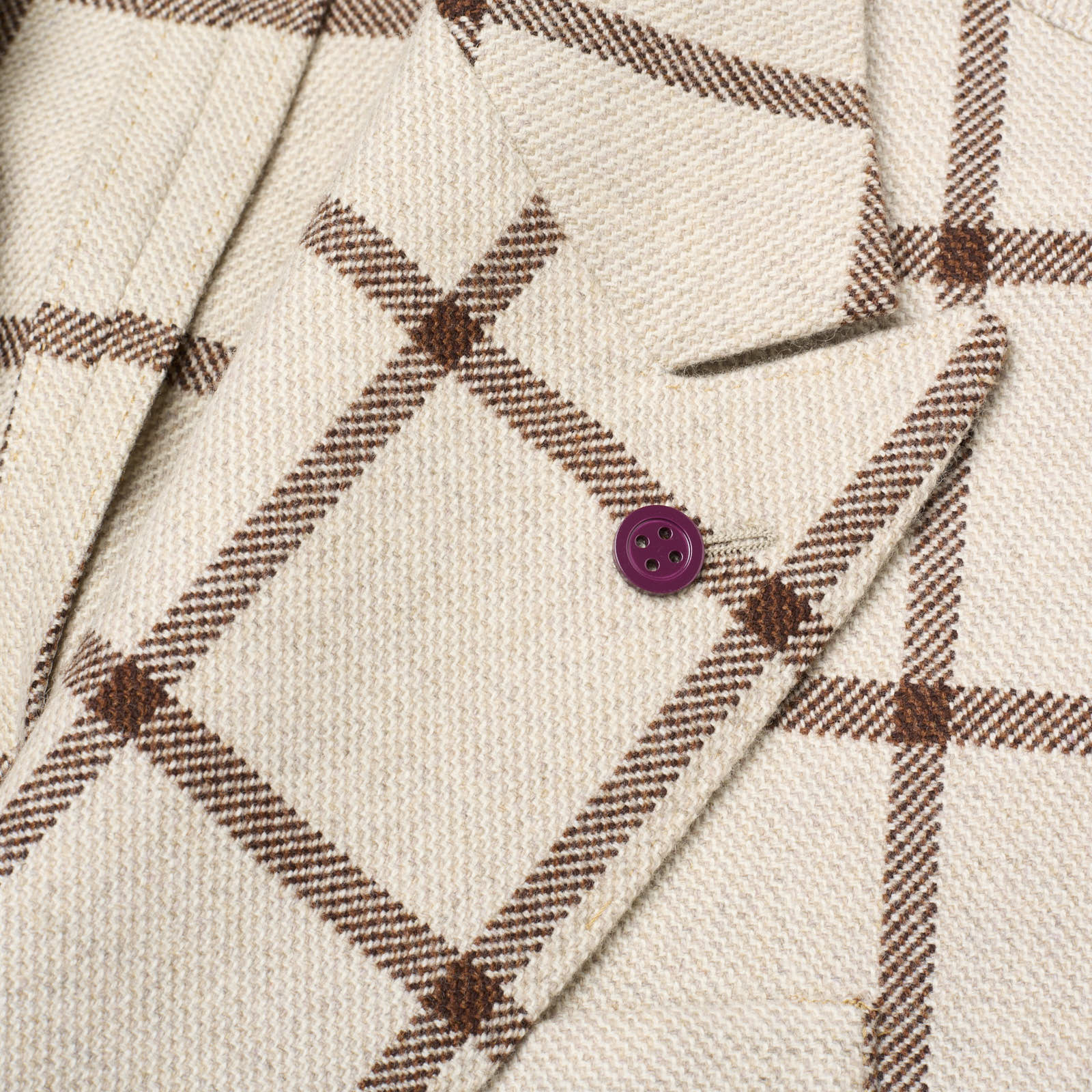 SARTORIA PARTENOPEA Gray Plaid Carlo Barbera Wool DB Jacket EU 48 NEW US 38 Current Model