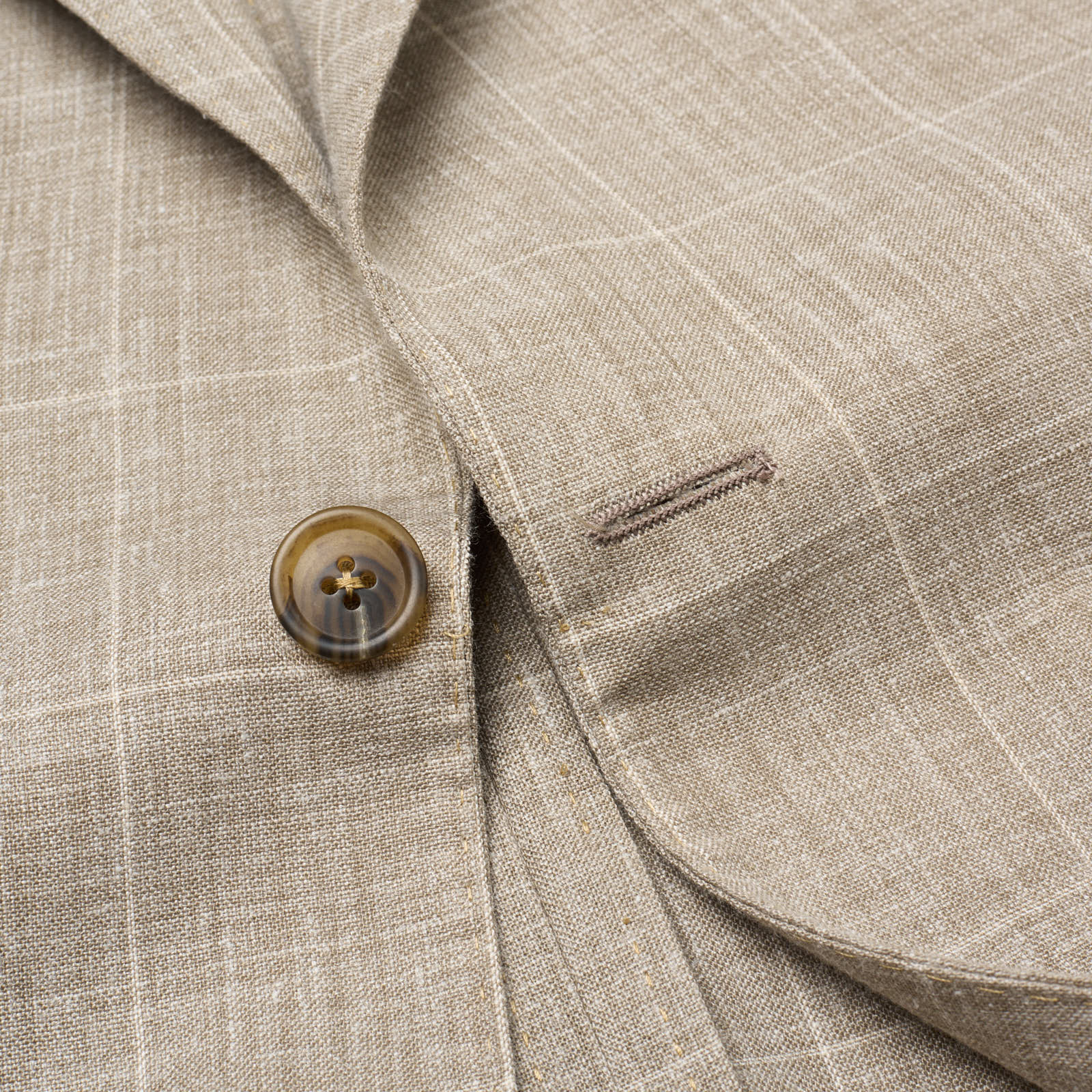 SARTORIA PARTENOPEA for DRINKWATER'S Gray Windowpane Linen Jacket NEW Current Model