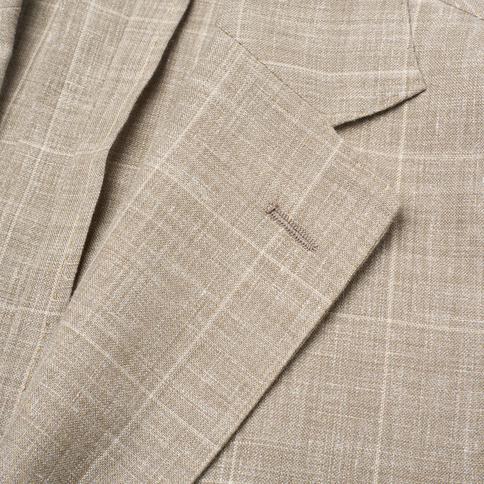 SARTORIA PARTENOPEA for DRINKWATER'S Gray Windowpane Linen Jacket NEW Current Model